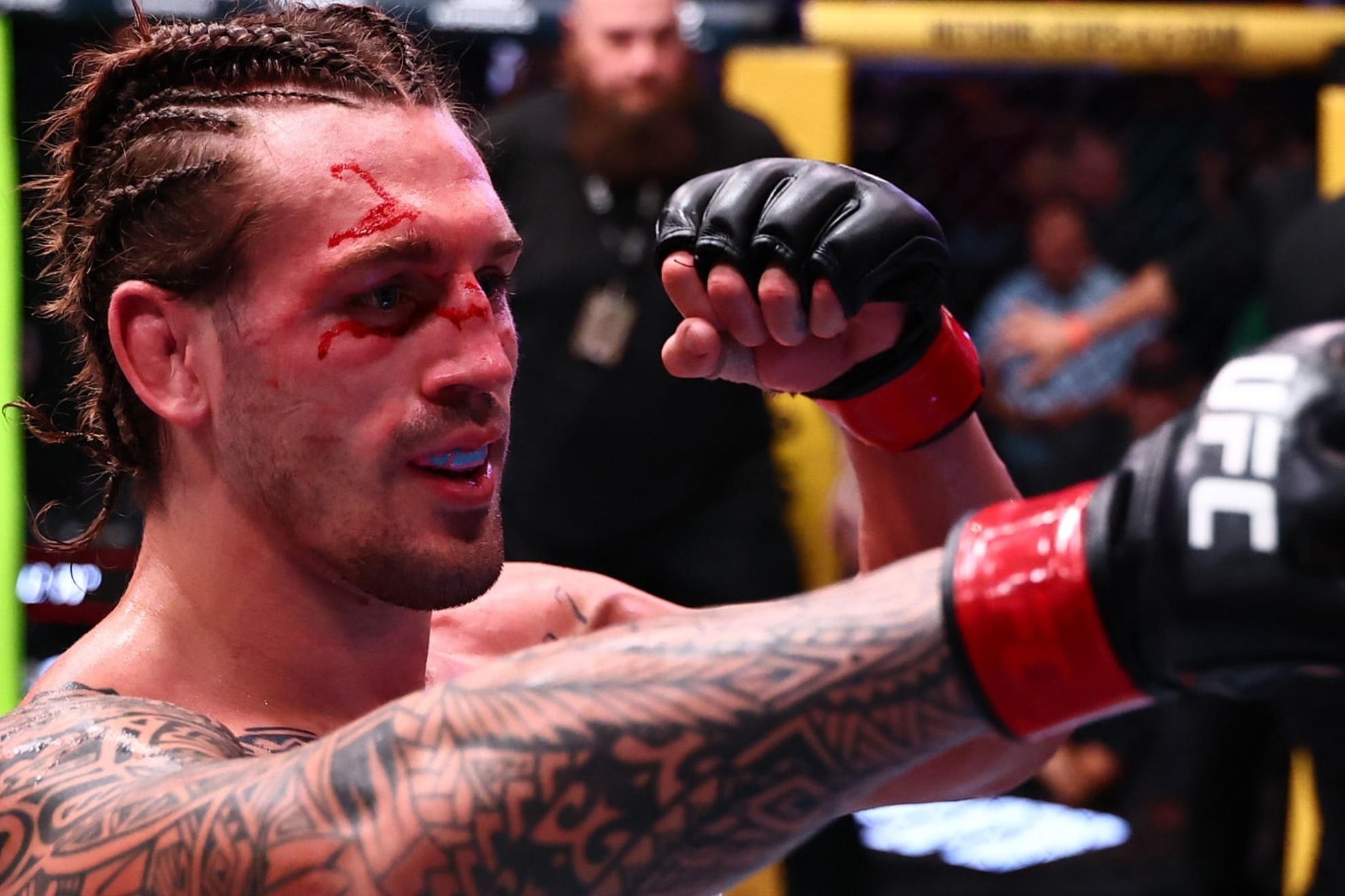 Brendan Allen tras ganar a Christian Leroy Duncan. UFC.