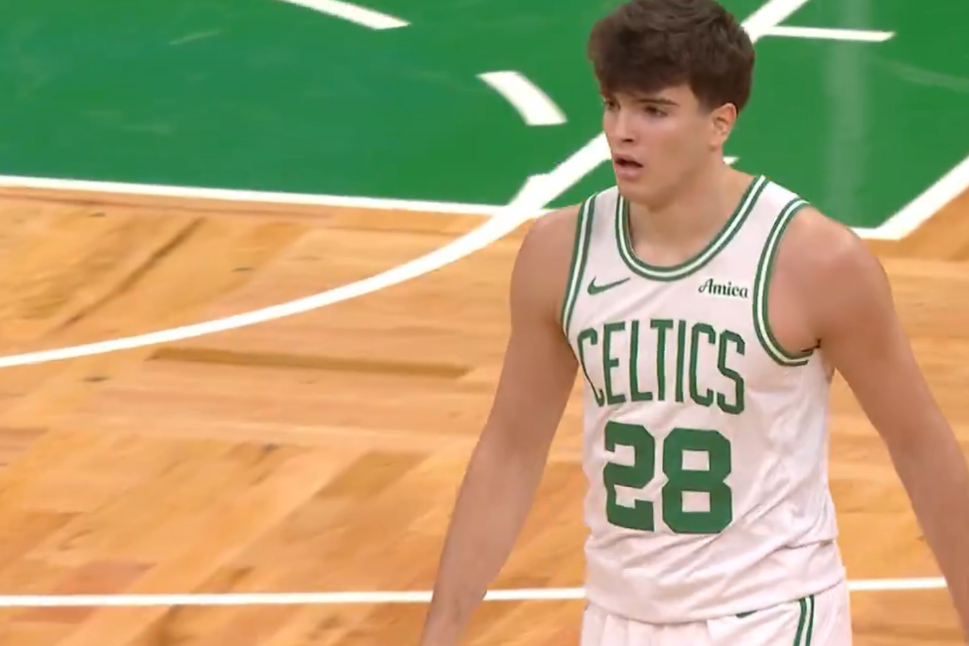 Hugo González durante el partido ante los Sixers.