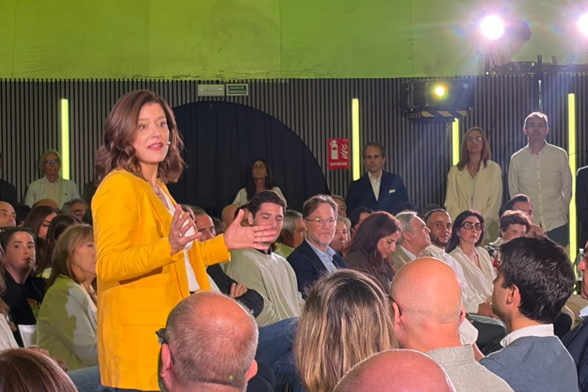 Miriam González, en la presentación de Democracia 21. EFE