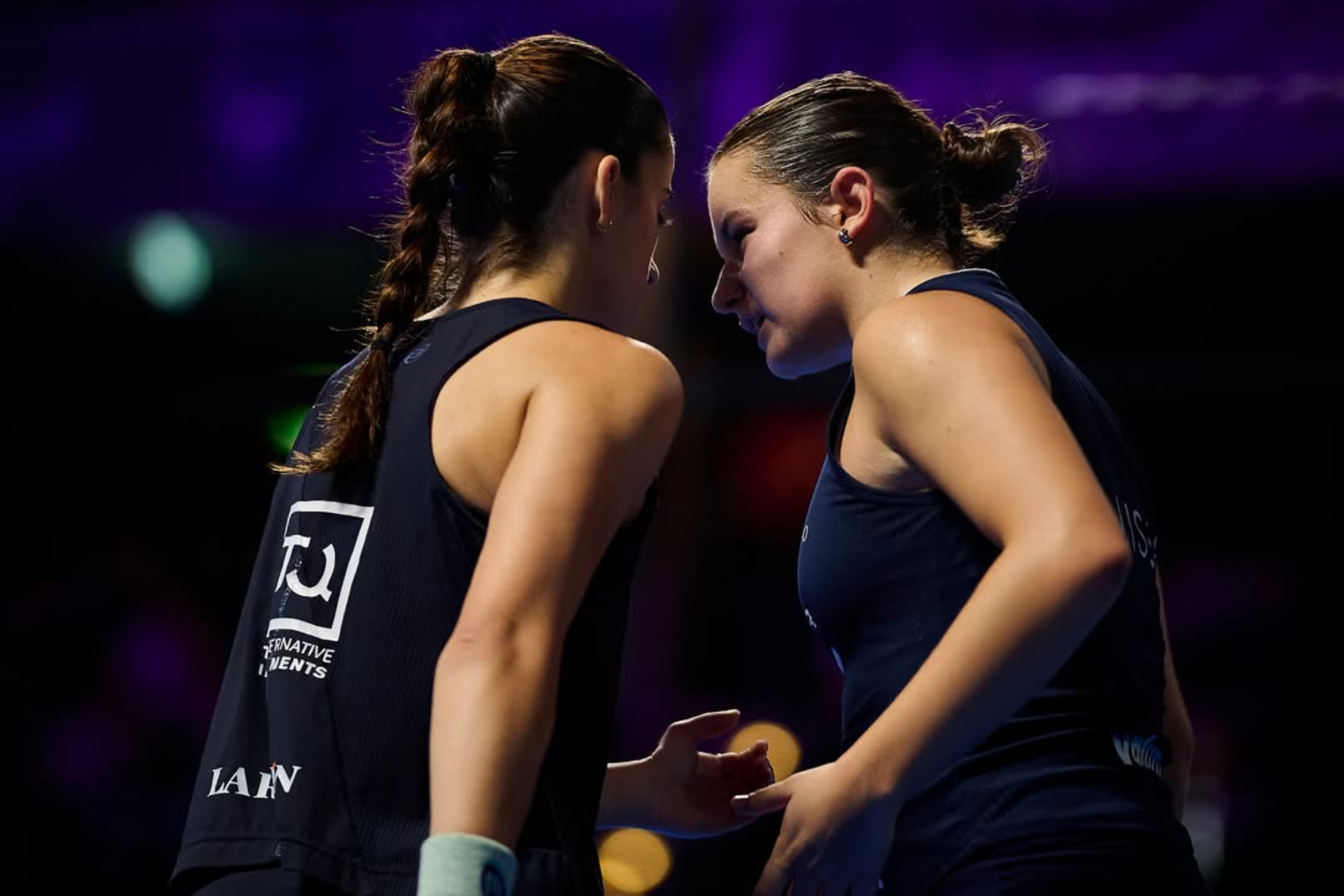Calvo y Fernández celebrando un punto. Premier Padel