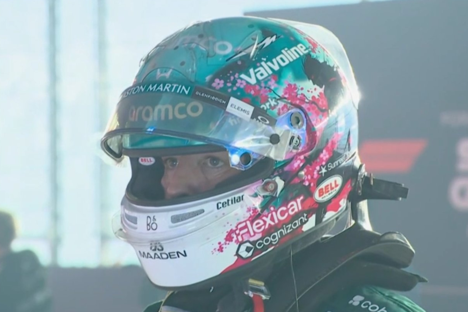 Alonso, al finalizar la carrera. F1TV CAPTURA