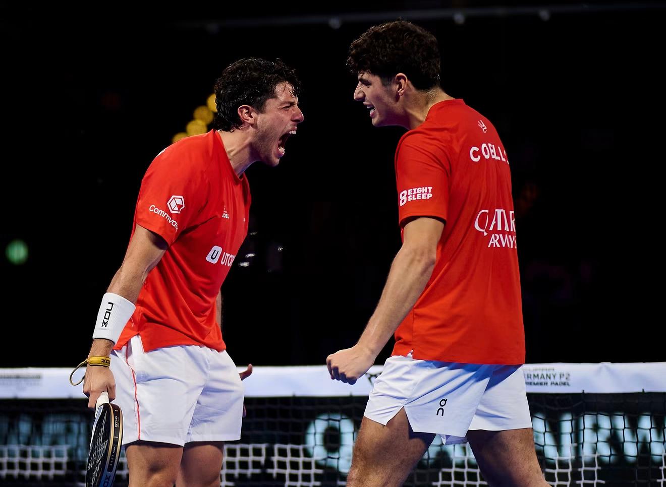 Tapia y Coello durante la final. Premier Padel