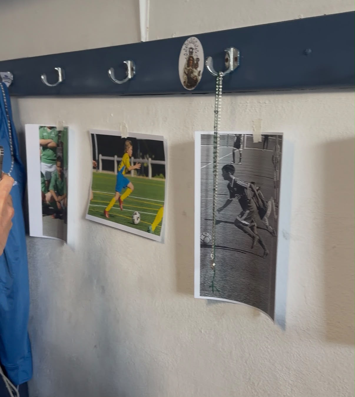 Imagen del vestuario del Sporting de Hortaleza
