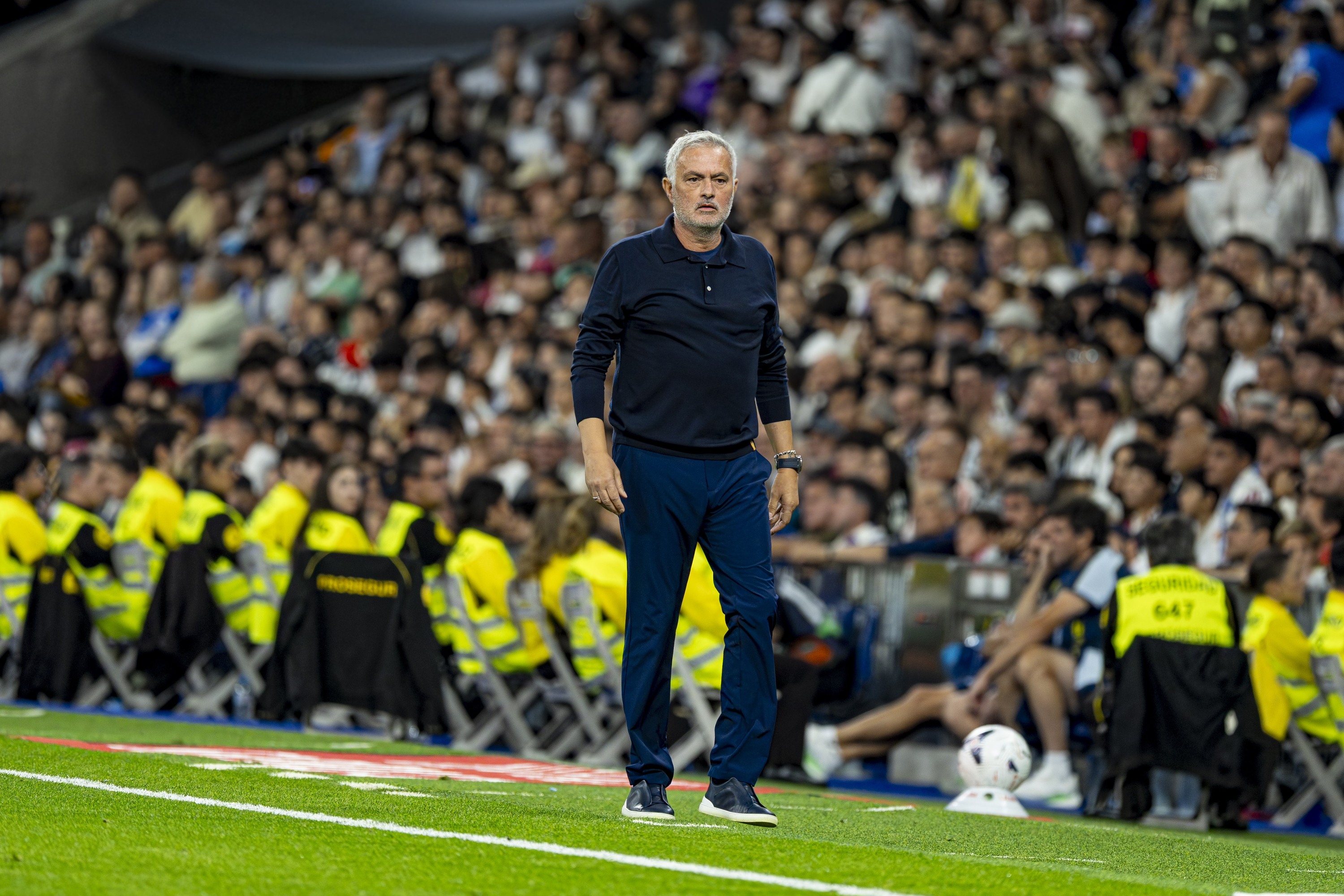 Mourinho, durante el encuentro de Liga entre el Real Madrid y el Villarreal. Pablo Moreno