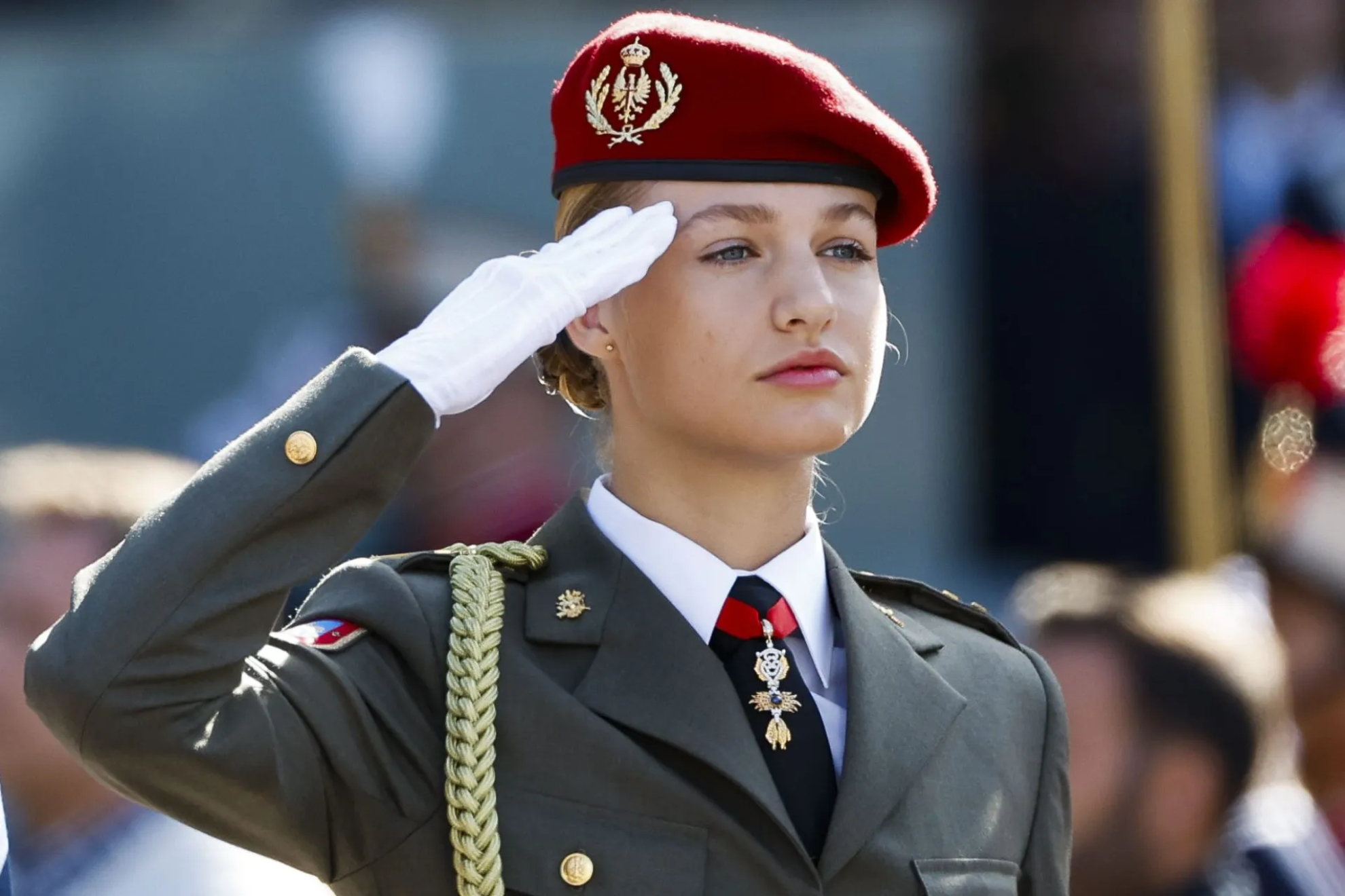 Princesa Leonor en un acto militar EFE
