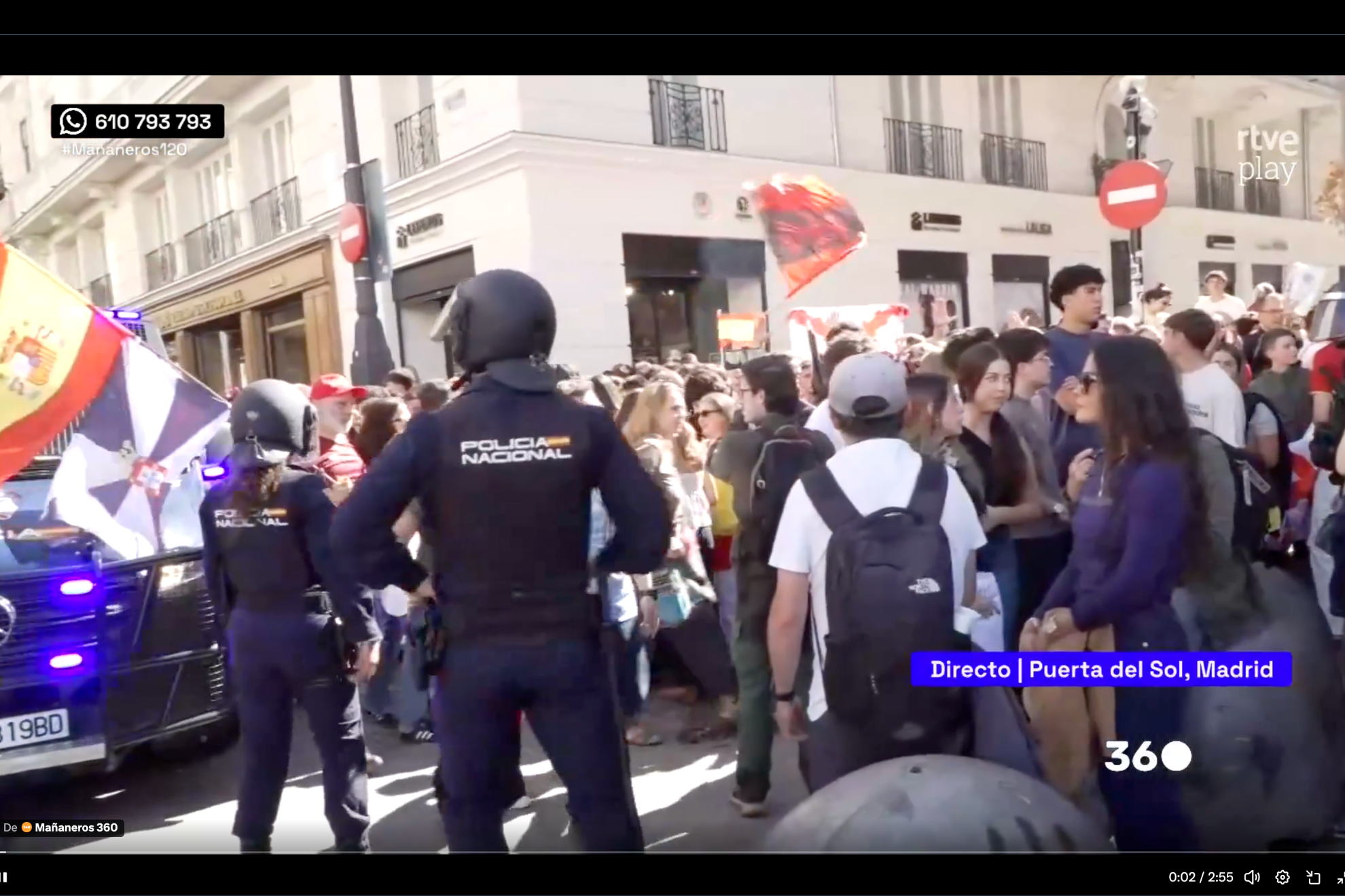 Altercado en la Puerta del Sol RTVE