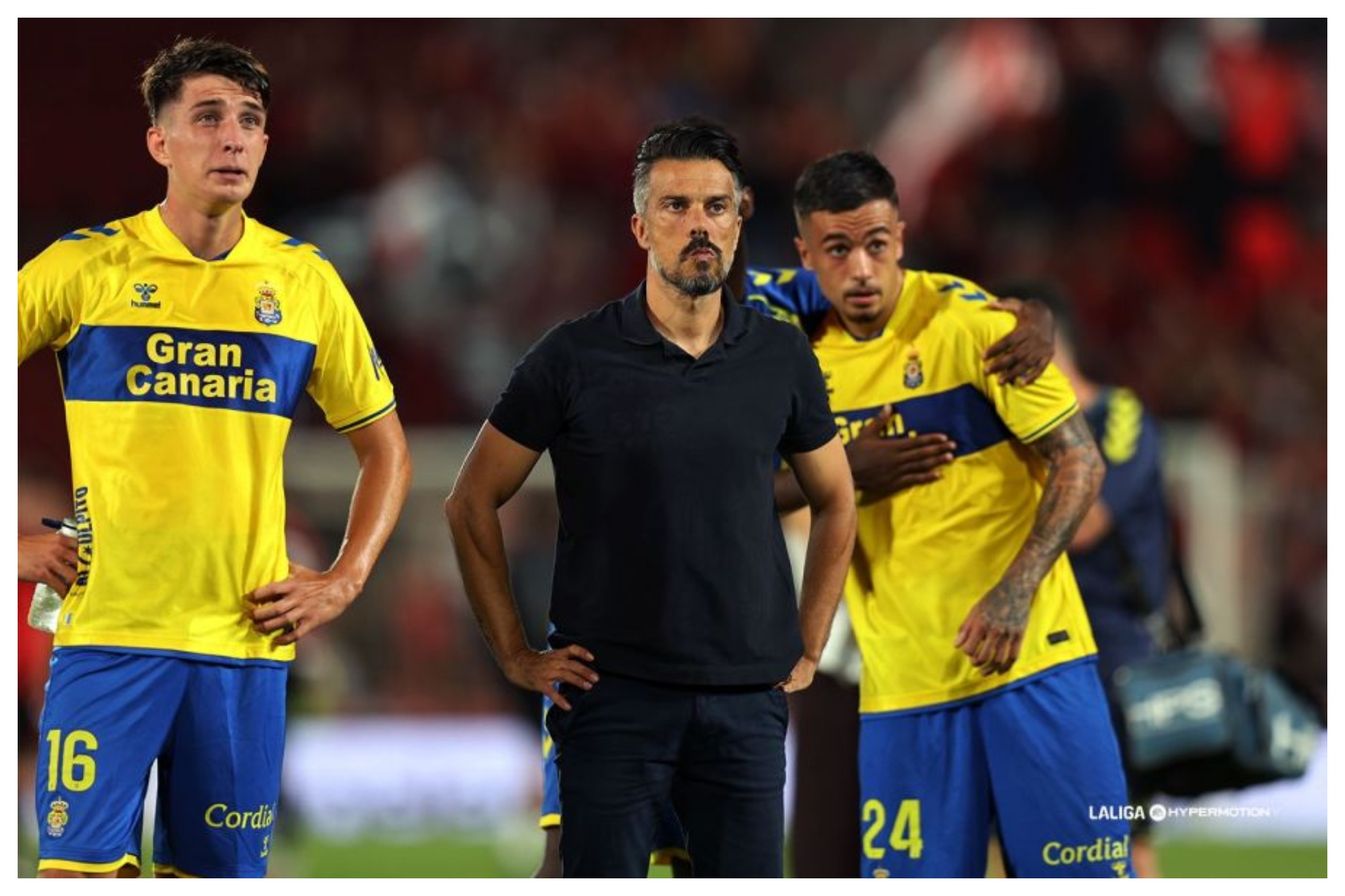 Un preocupado Rubén de la Barrera tras la derrota en Son Moix LALIGA