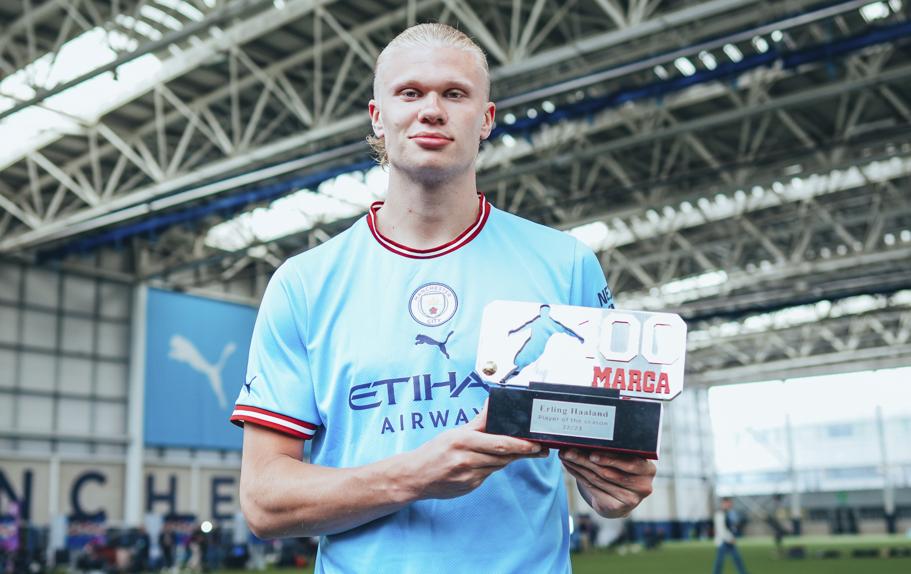 Erling Haaland recibe Los 100 de MARCA.