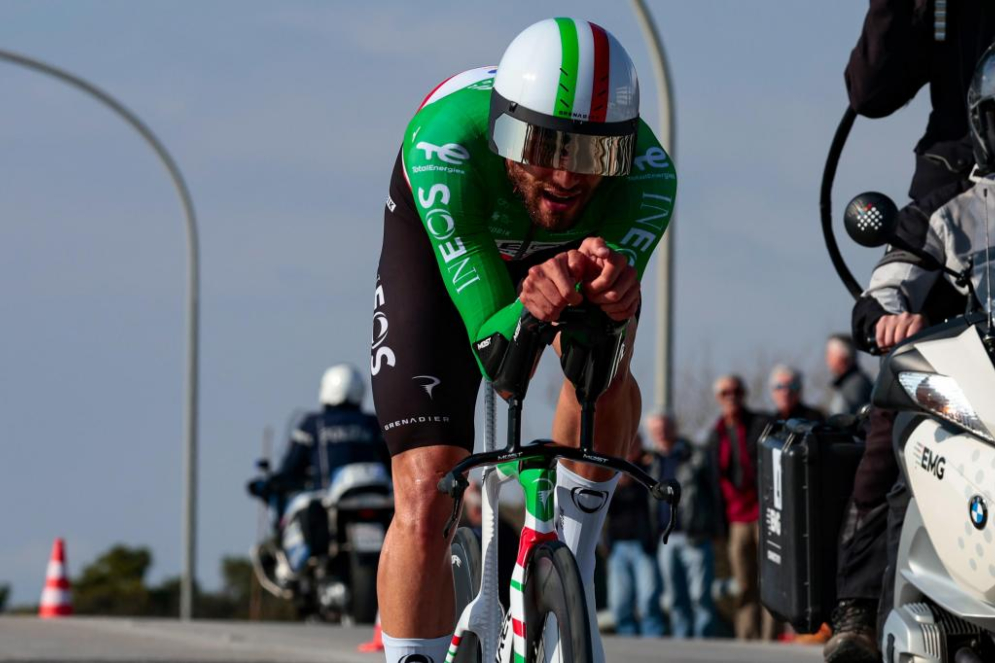 Filippo Ganna, con Italia. EFE