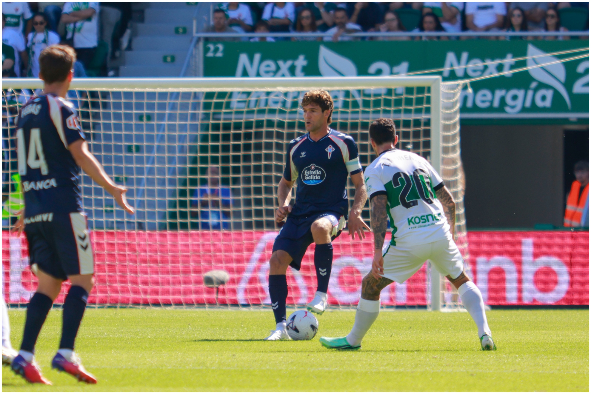 Imagen del Celta ante el Elche. Pablo Miranzo