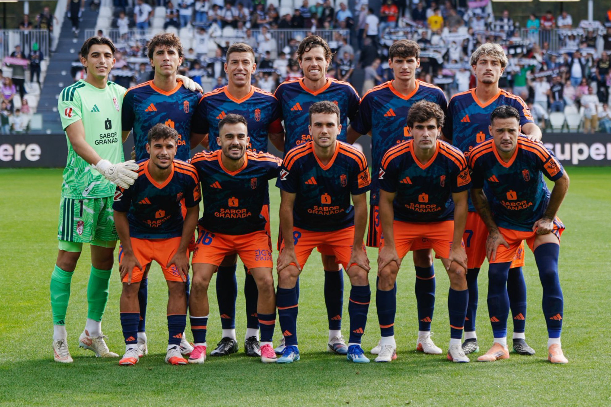 Once del Granada en Burgos. GRANADA CF
