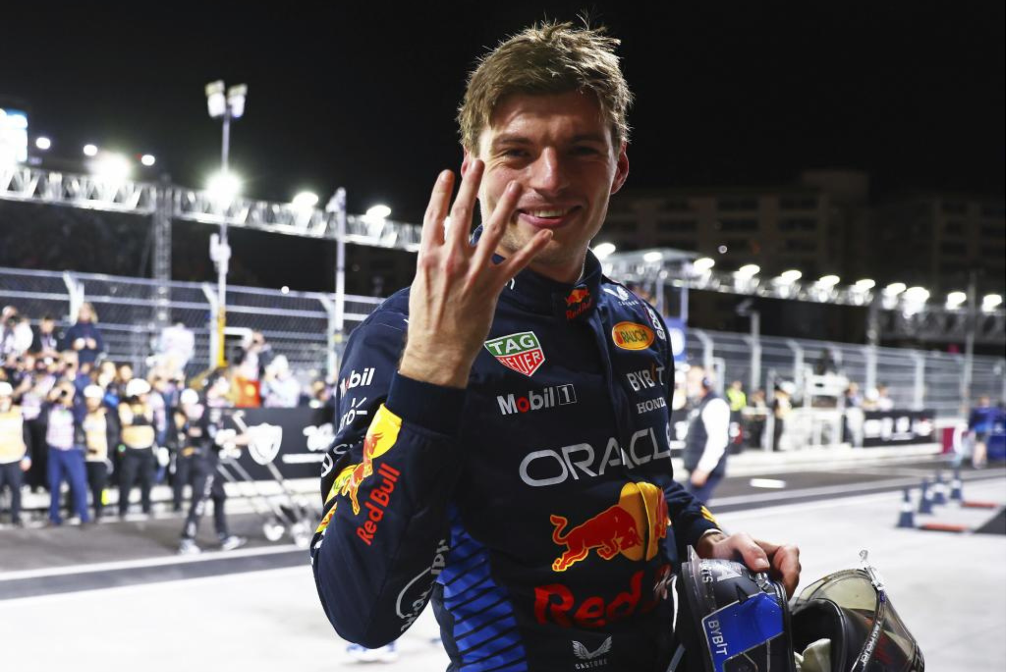 Max Verstappen tras conseguir su 4º Título Mundial de F1 en 2024.
