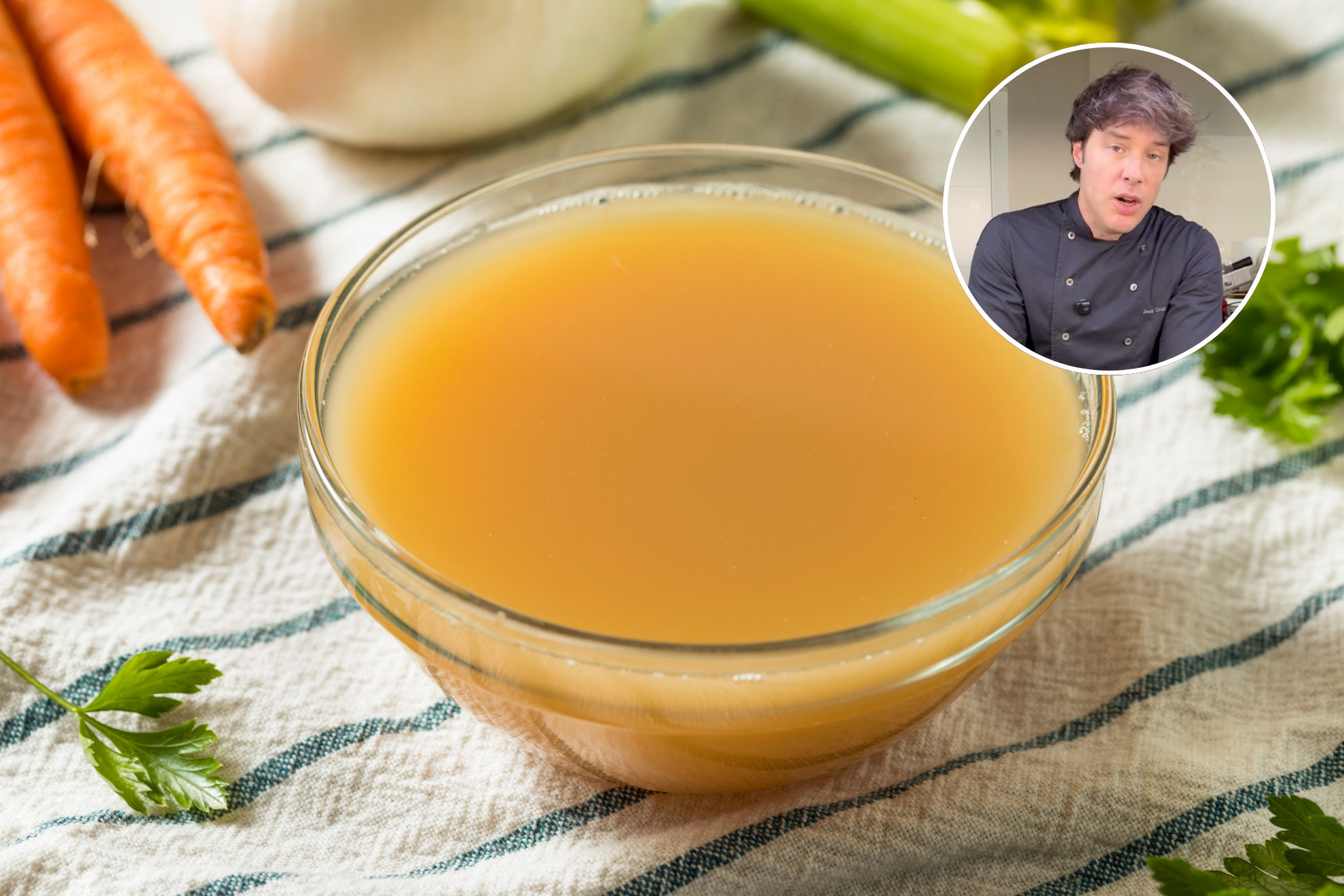 Jordi Cruz da las claves para un caldo de huesos rico en sabor