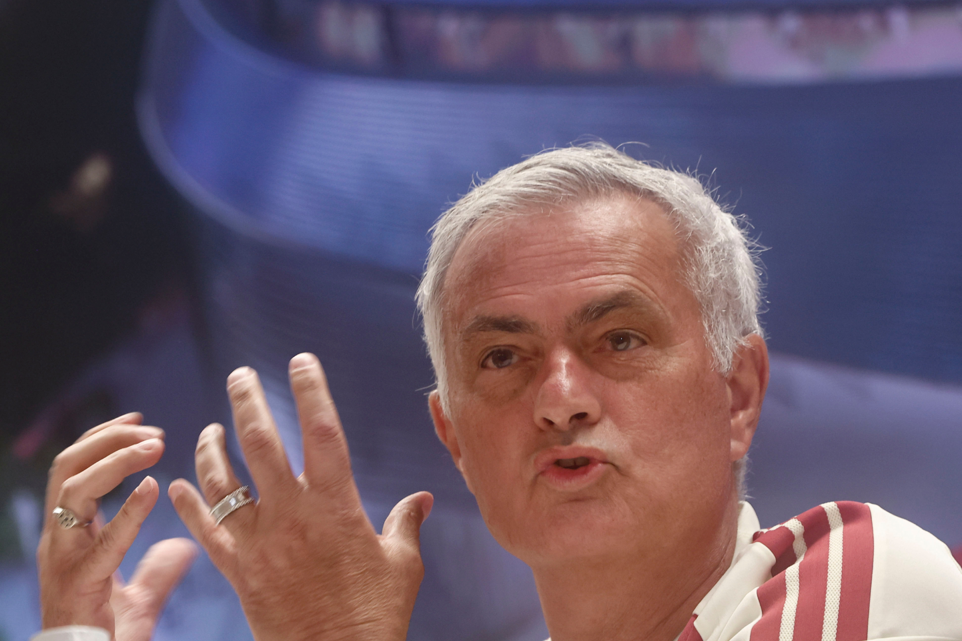 José Mourinho, durante la rueda de prensa. EFE