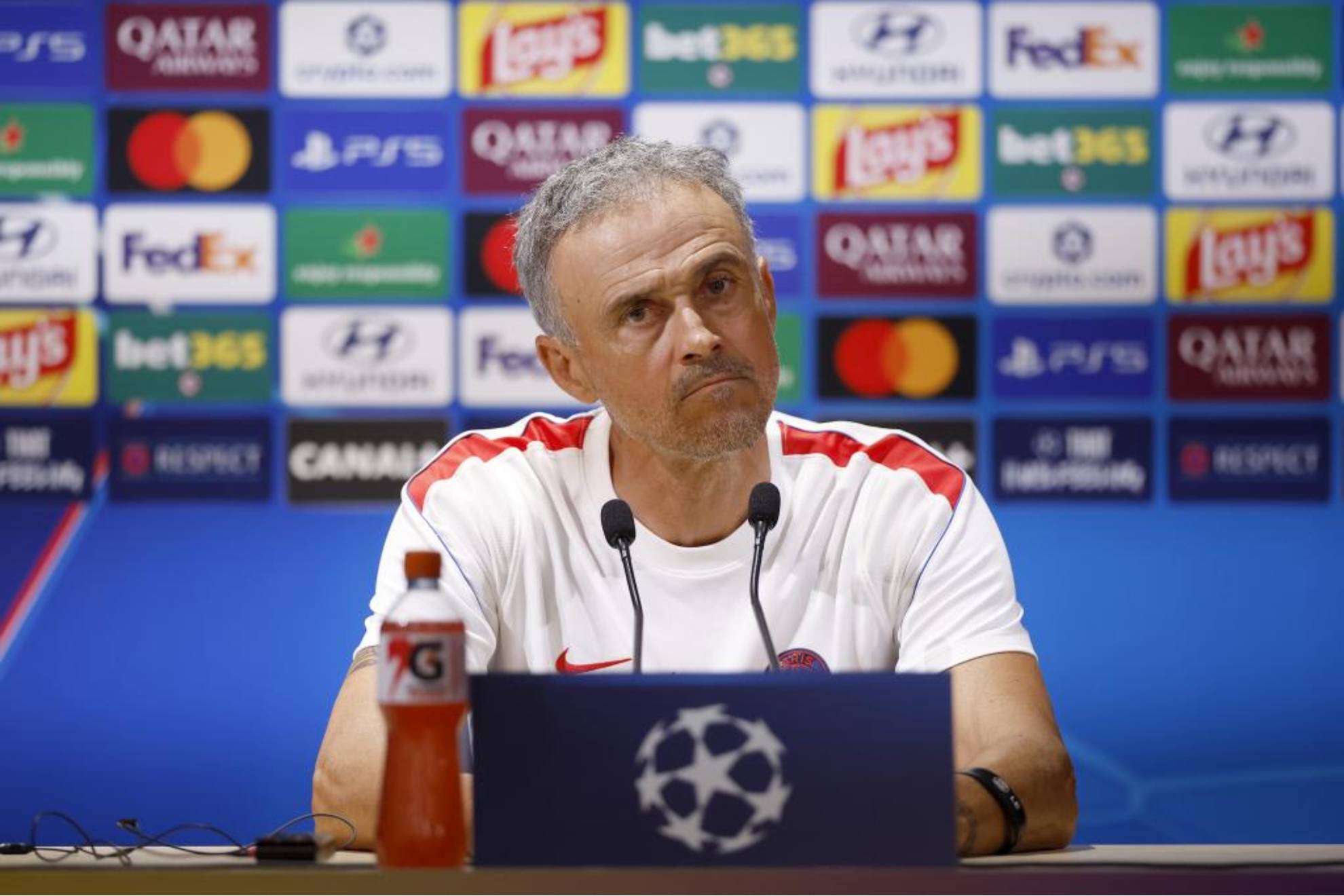 Luis Enrique, en la rueda de prensa previa al partido de Champions