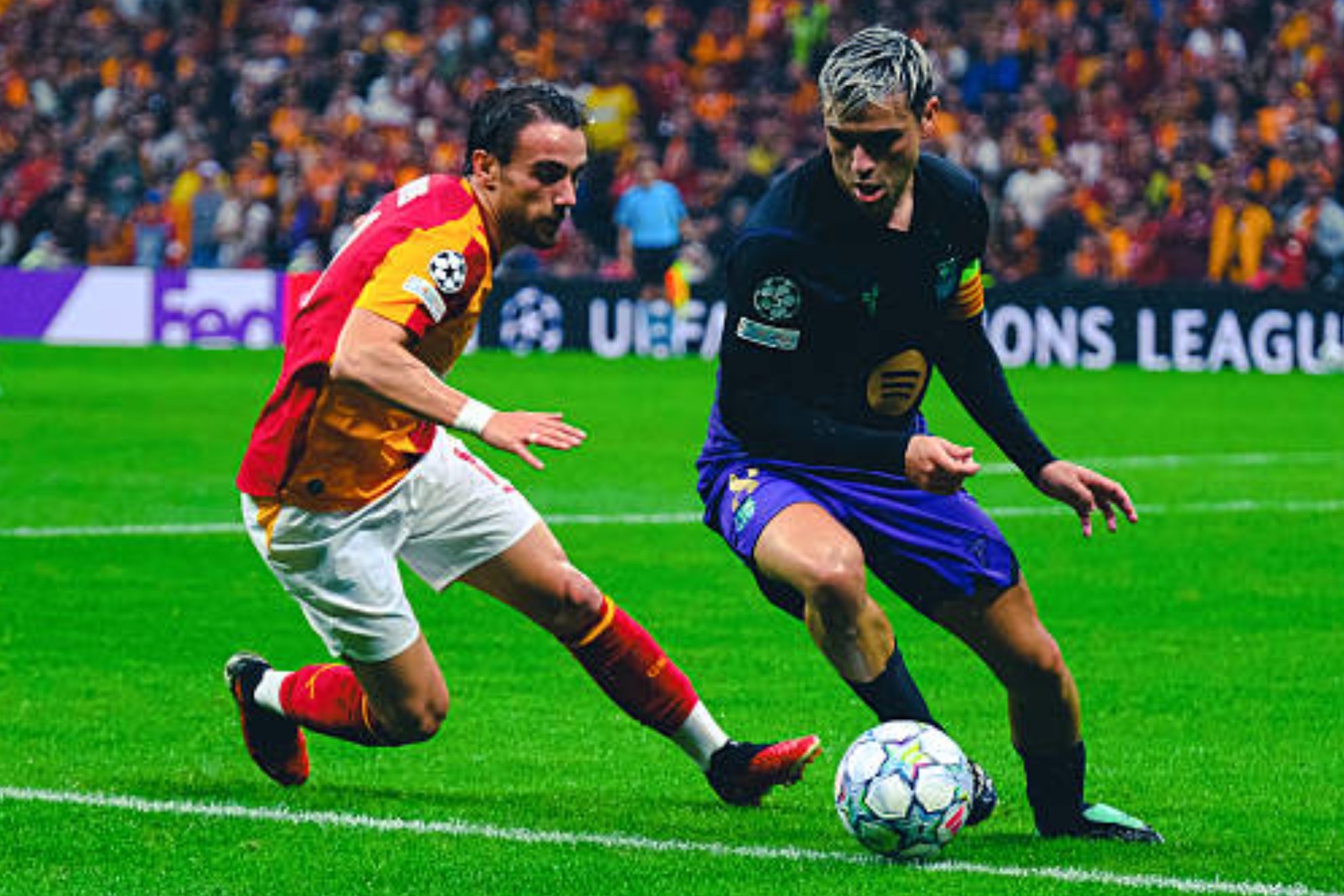 Pedri, en una acción del partido. GETTY IMAGES