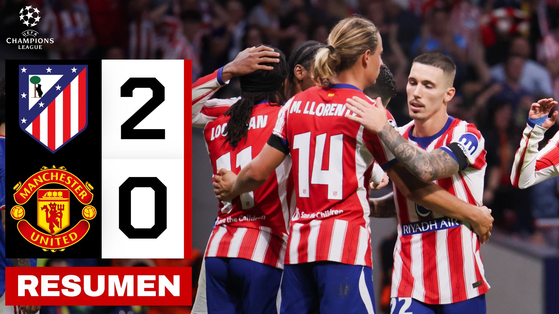 Barrios y Lookman dan el primer triunfo al Atlético en Champions