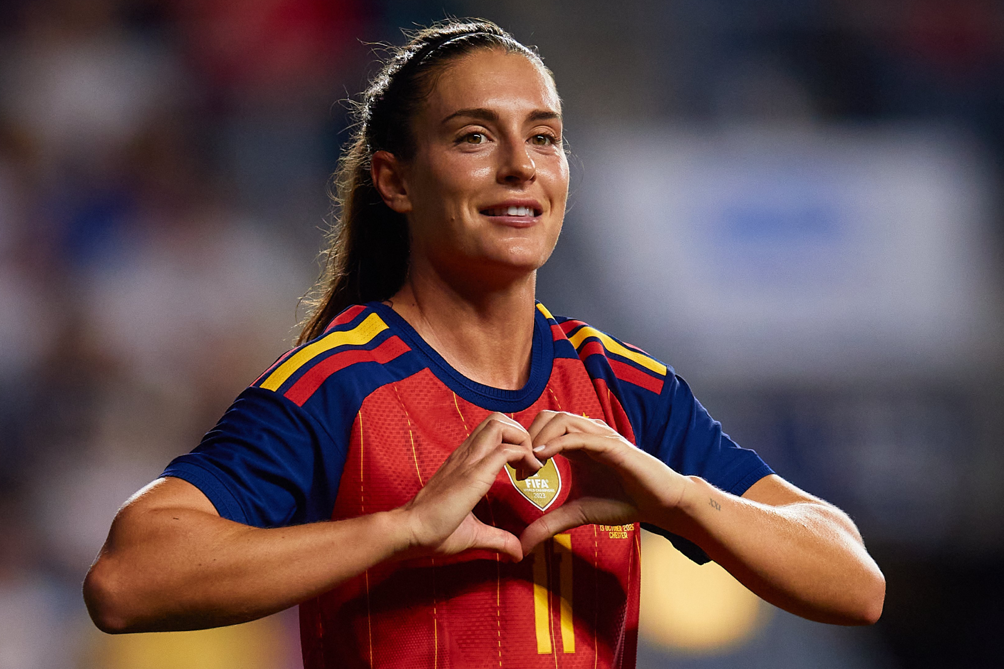 Alexia Putellas celebra un gol ante Estados Unidos RFEF