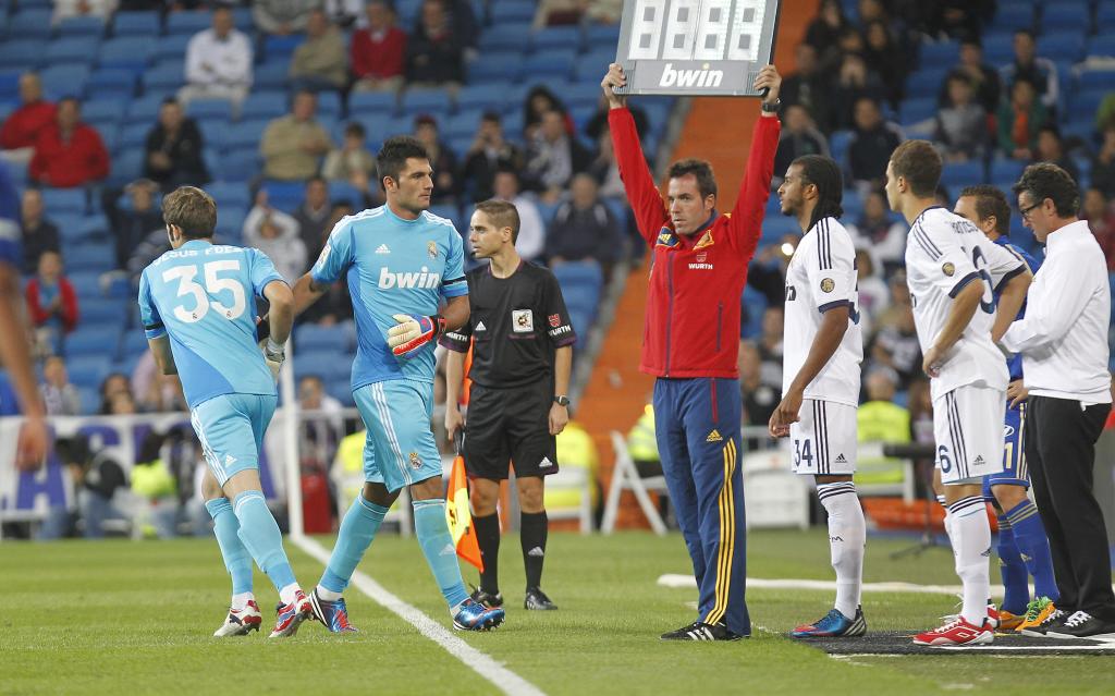 Mario Hermoso, al momento di scendere in campo.