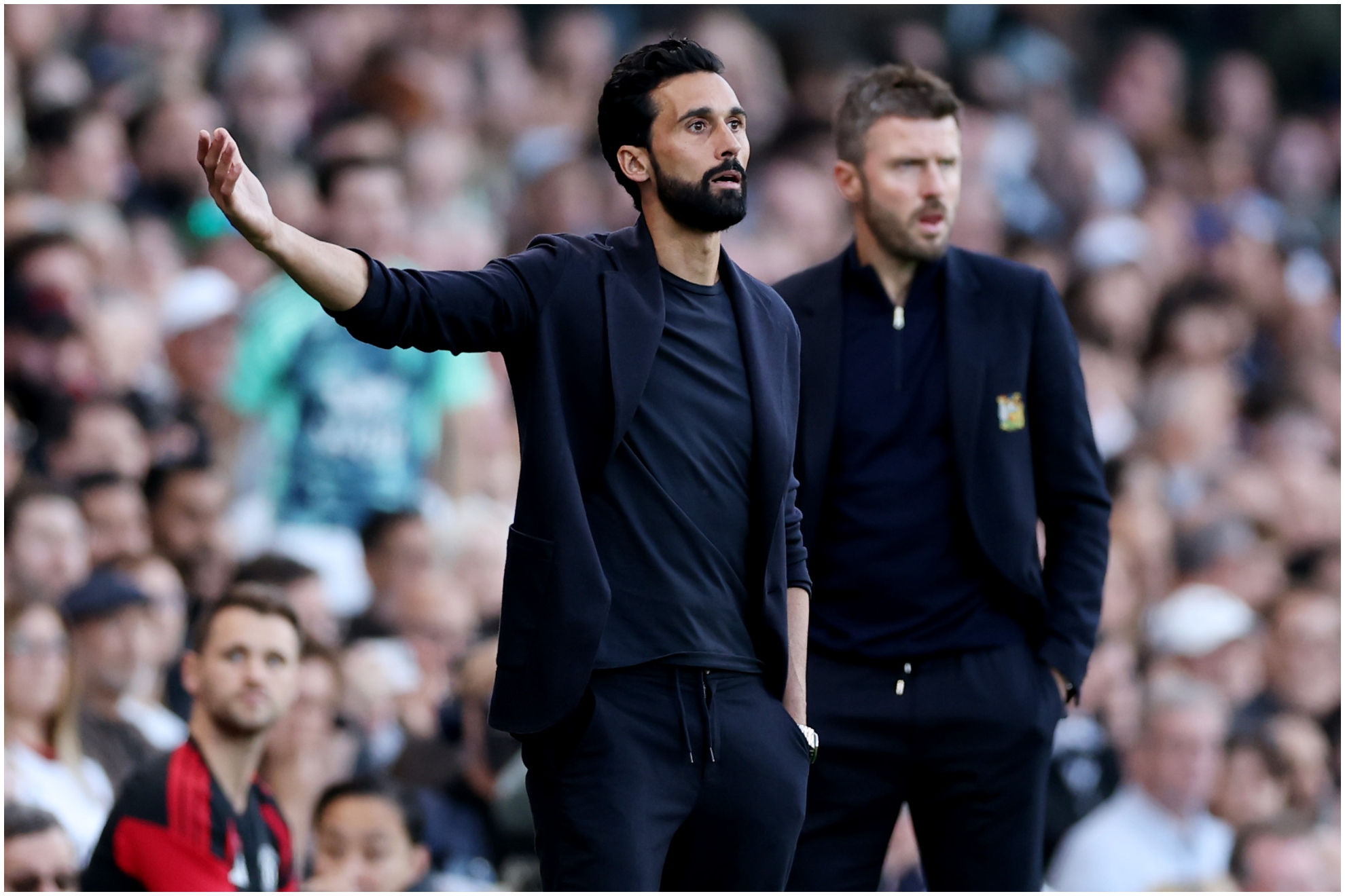 Álvaro Arbeloa en el partido ante el Manchester United.