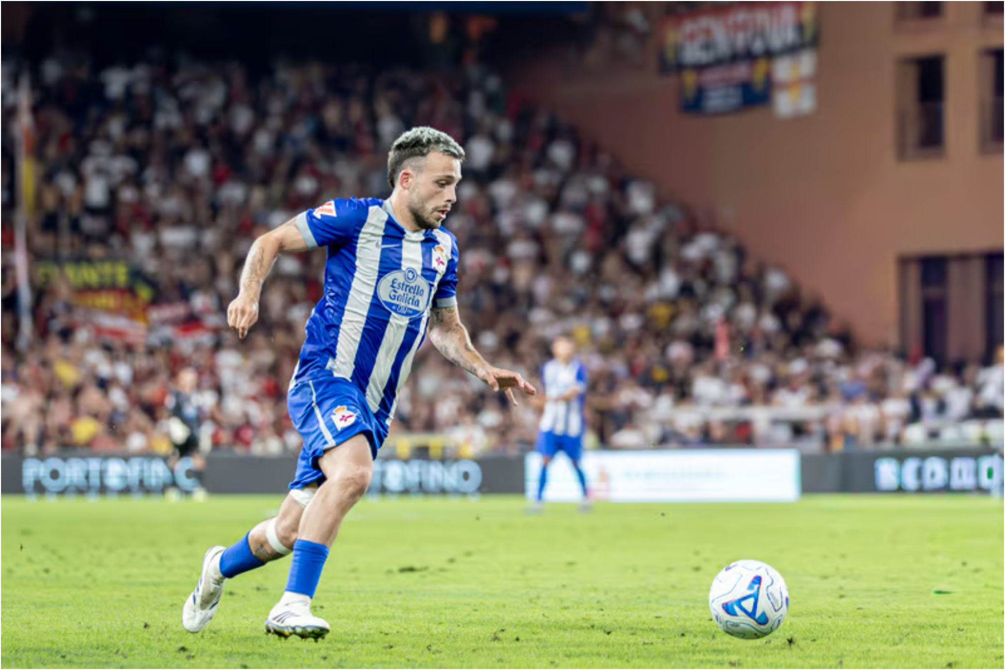 David Mella, con el Depor.