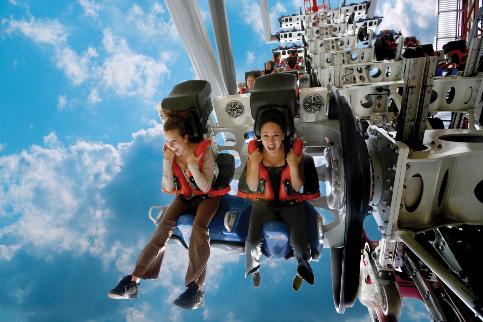 Montaña rusa de Six Flags Magic Mountain. Six Flags