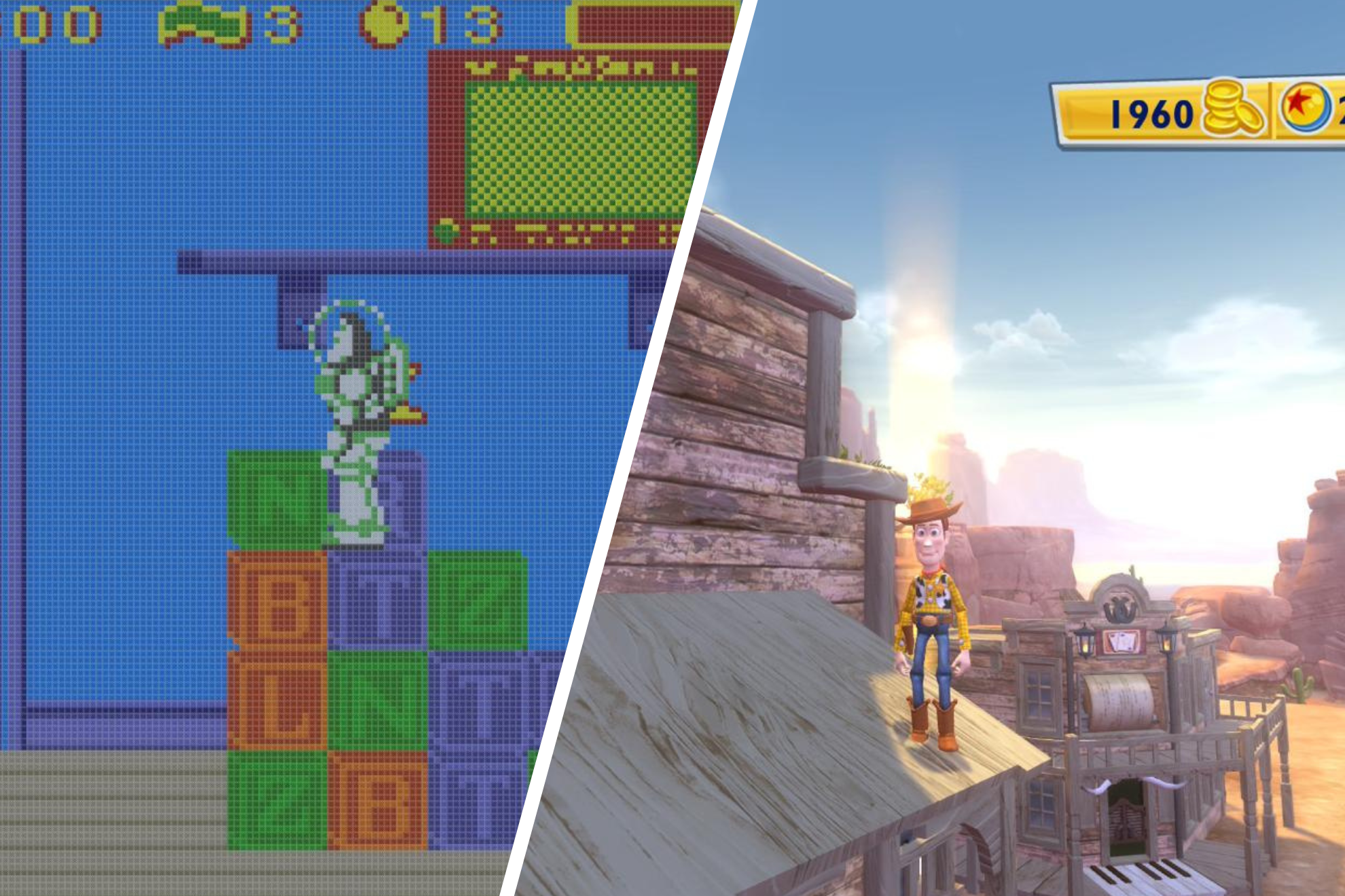 Imágenes de Toy Story 2 (GameBoy Color) y Toy Story 3 Complete Edition (Nintendo Switch 2