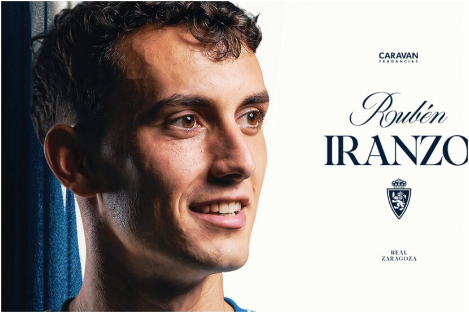 Iranzo el día de su fichaje por el Zaragoza.