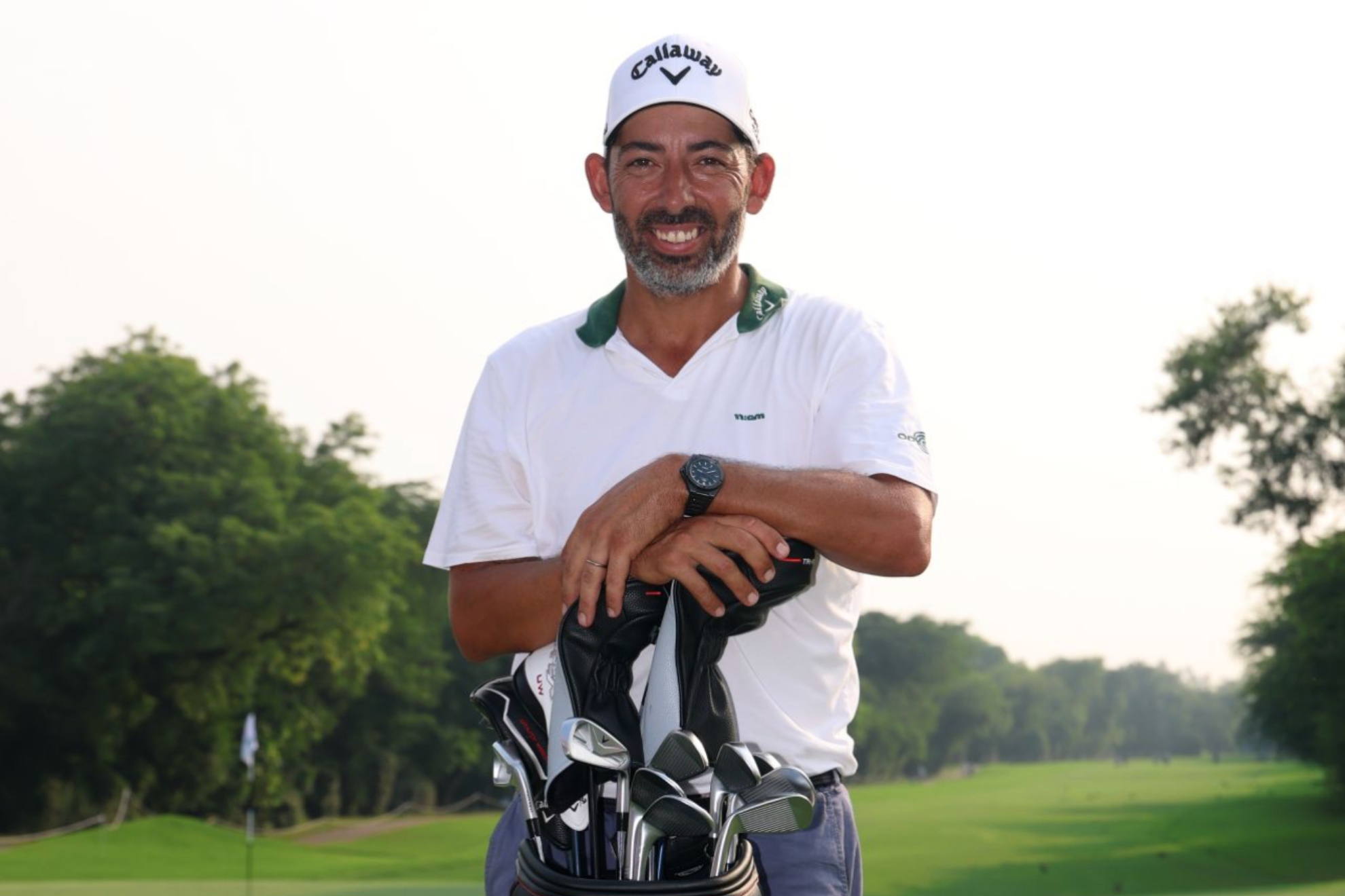 Pablo Larrazábal (43) posa para el anuncio