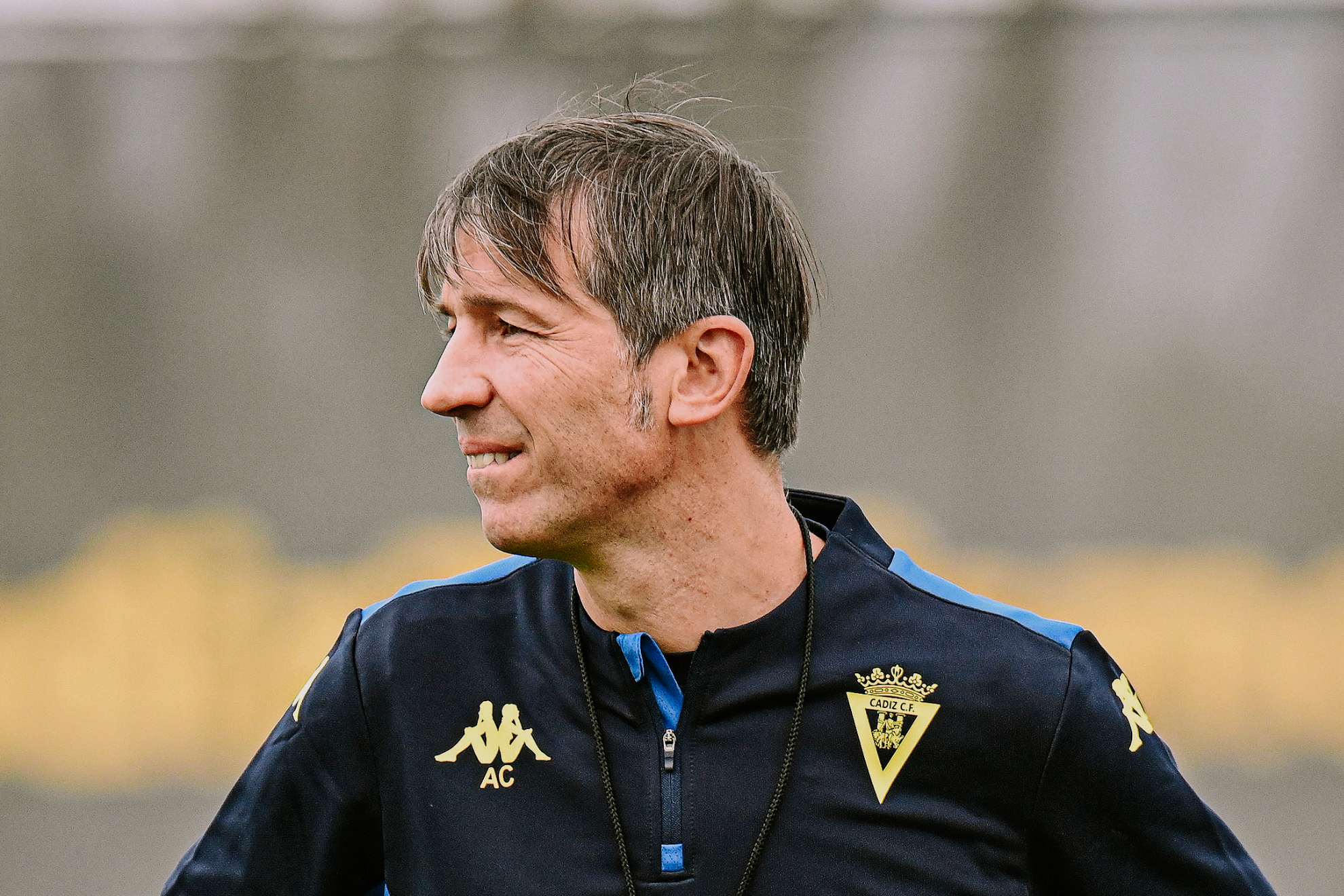 Celades, en un entrenamiento del Cádiz. CÁDIZ CF