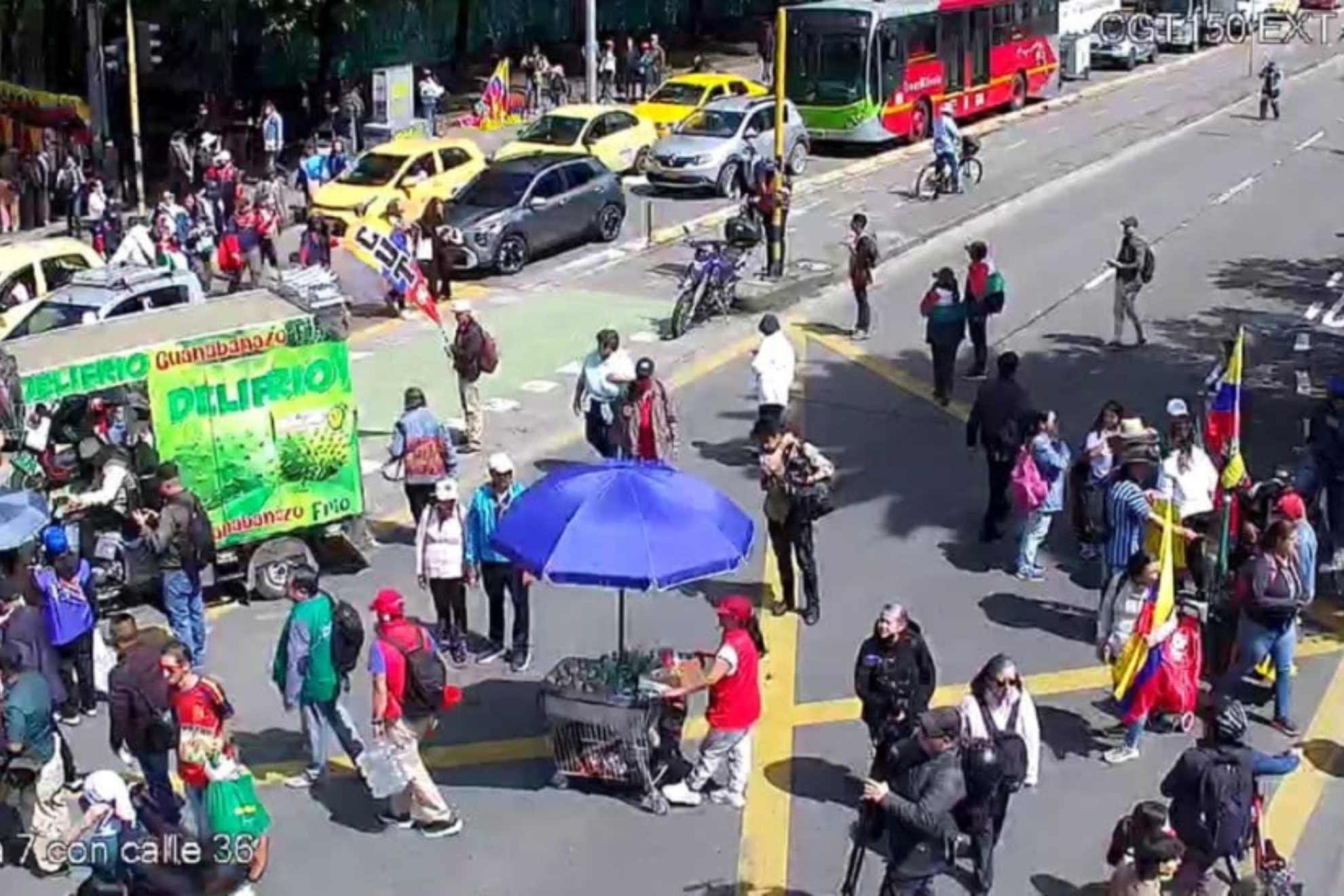 Movilidad en Bogotá hoy 14 de octubre: reportes del paro y TransMilenio. Alcaldía Bogotá
