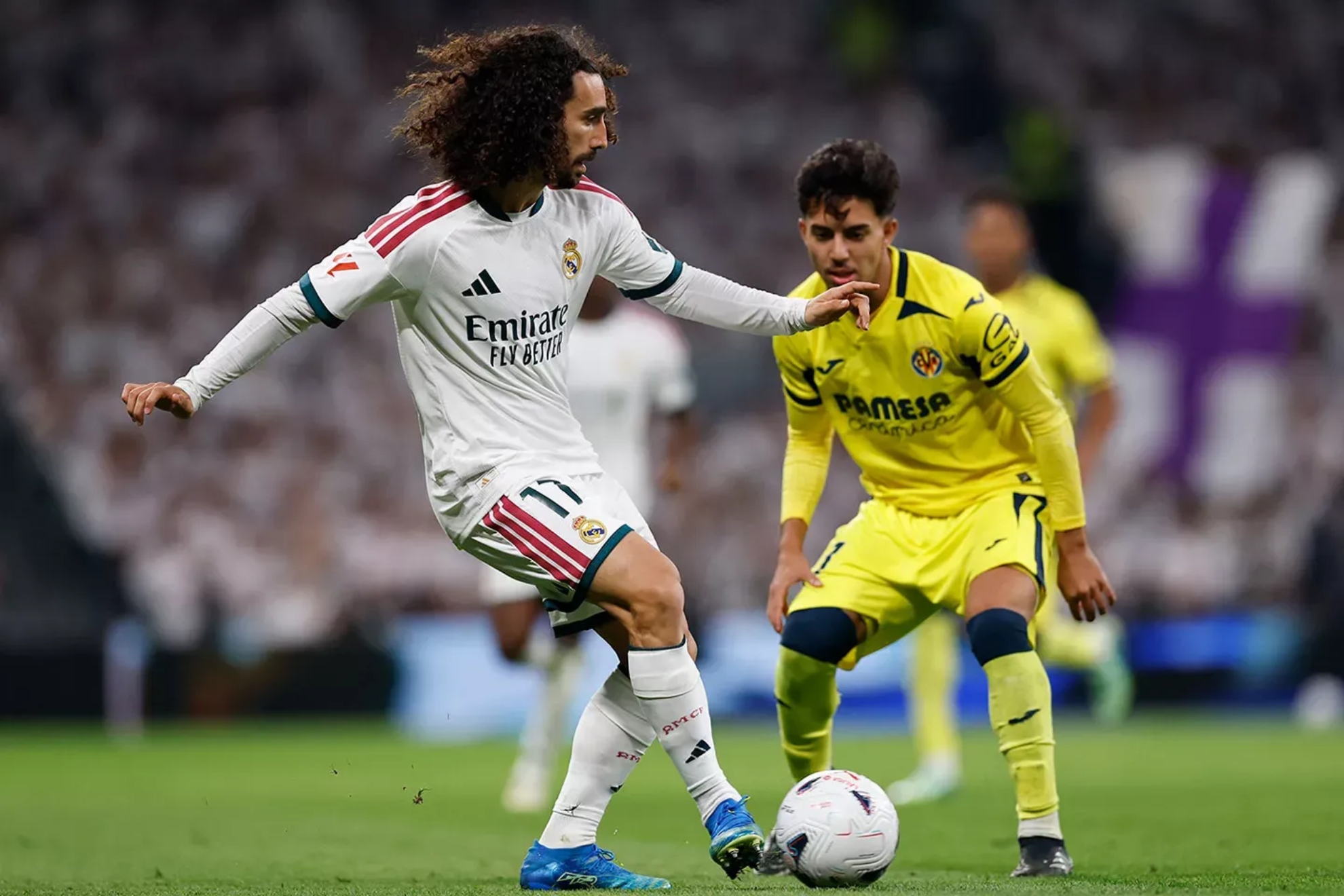 Cucurella ante el Villarreal. REALMADRID.COM