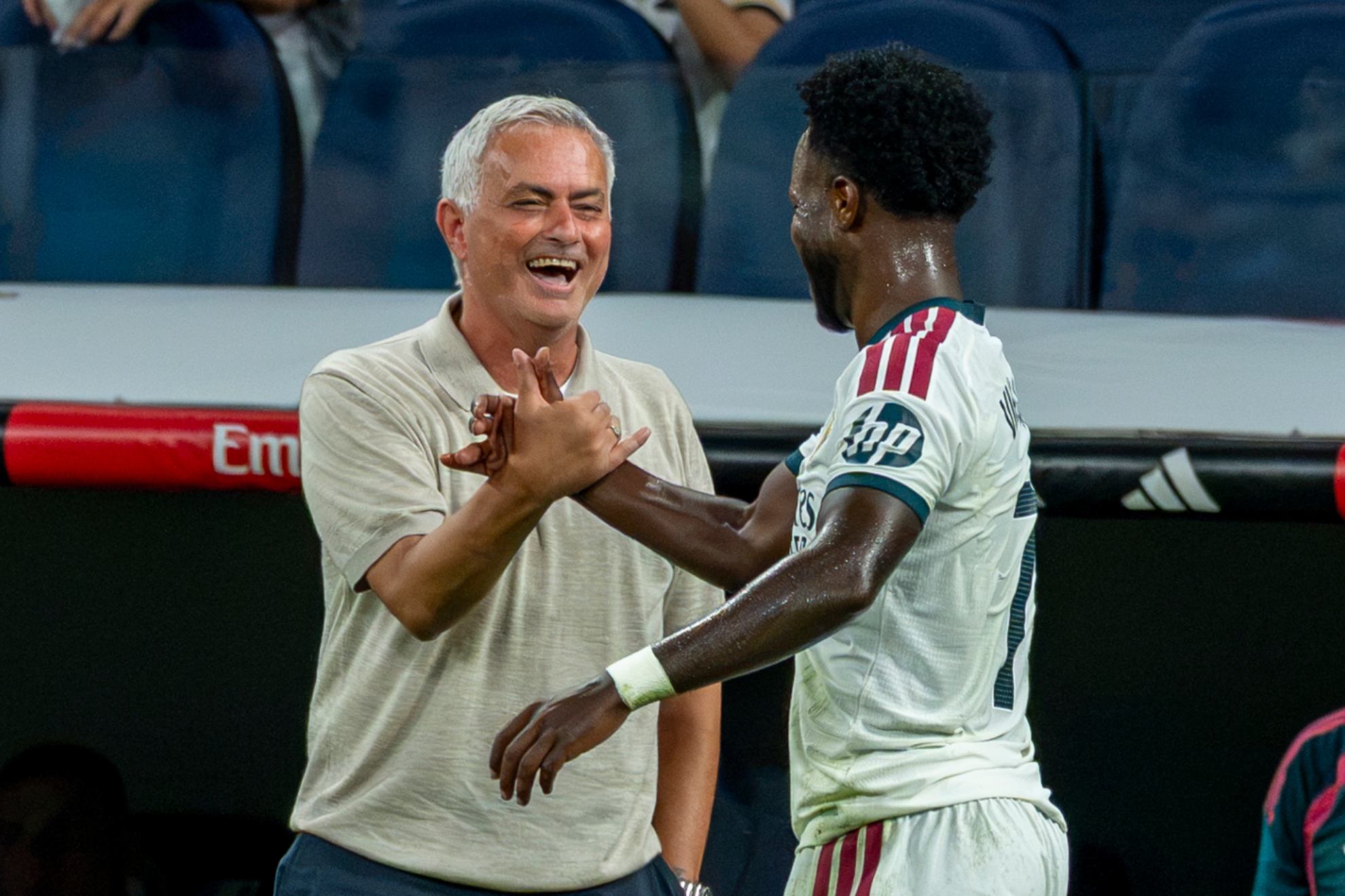 Mourinho y Vinicius. PABLO MORENO