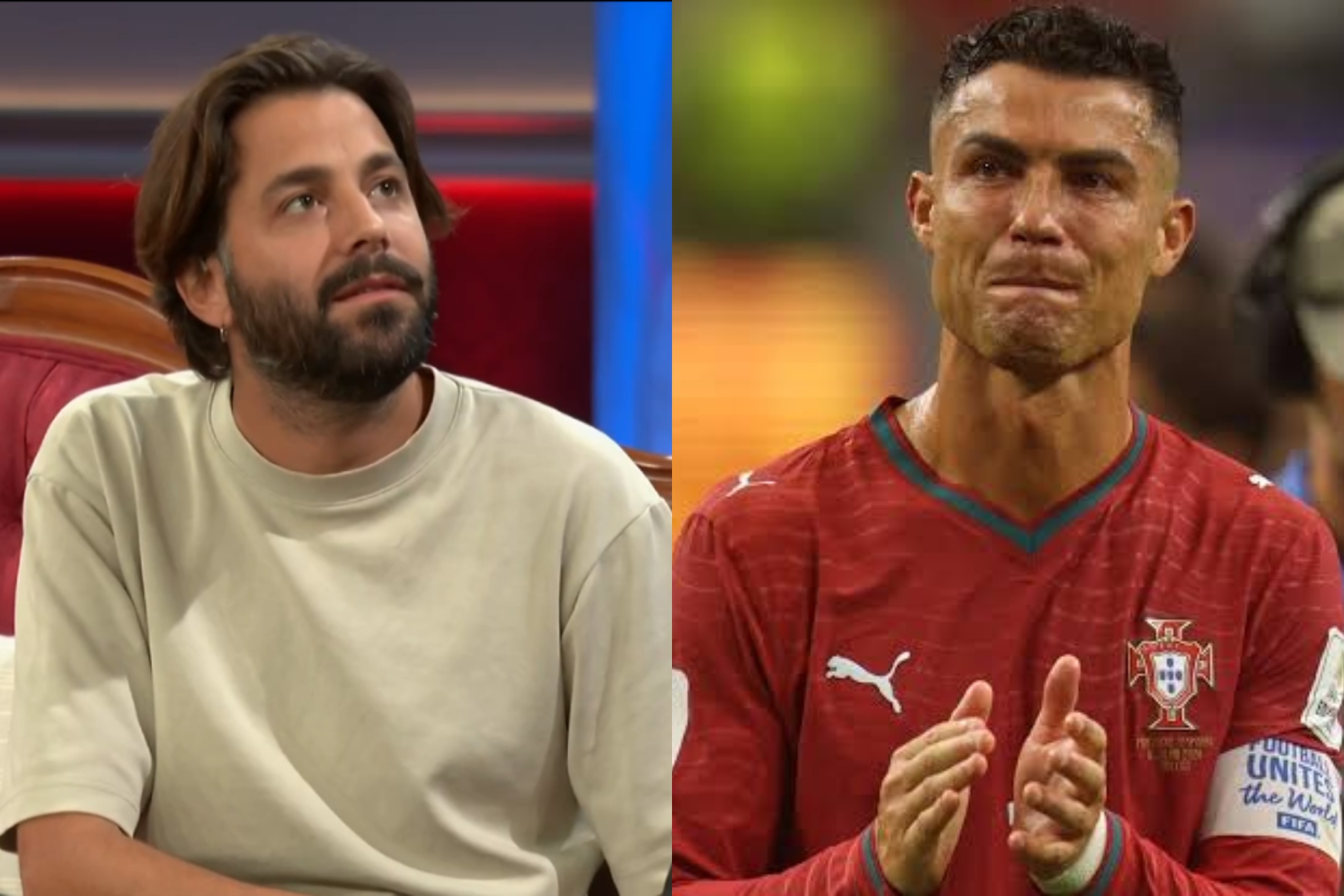 Salvador Sobral y Cristiano Ronaldo.