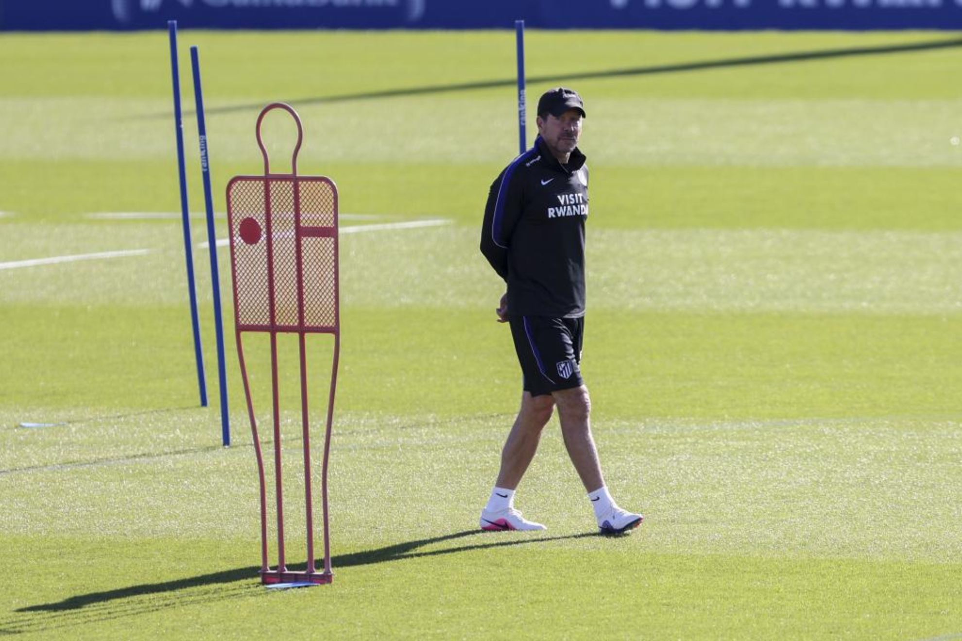 Simeone, en un entrenamiento.