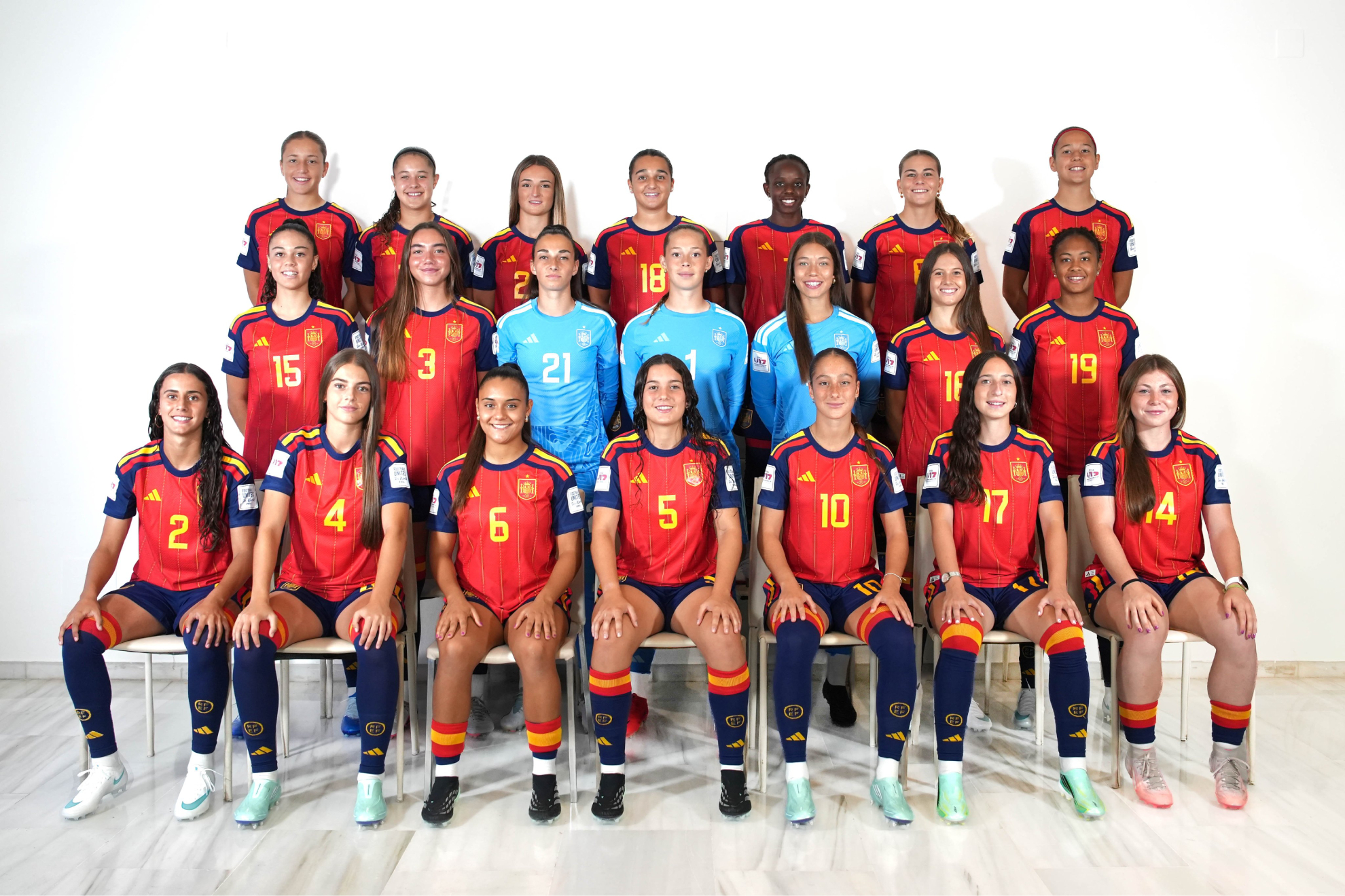 Selección femenina de fútbol Sub'17 que jugará el Mundial de 2026 RFEF