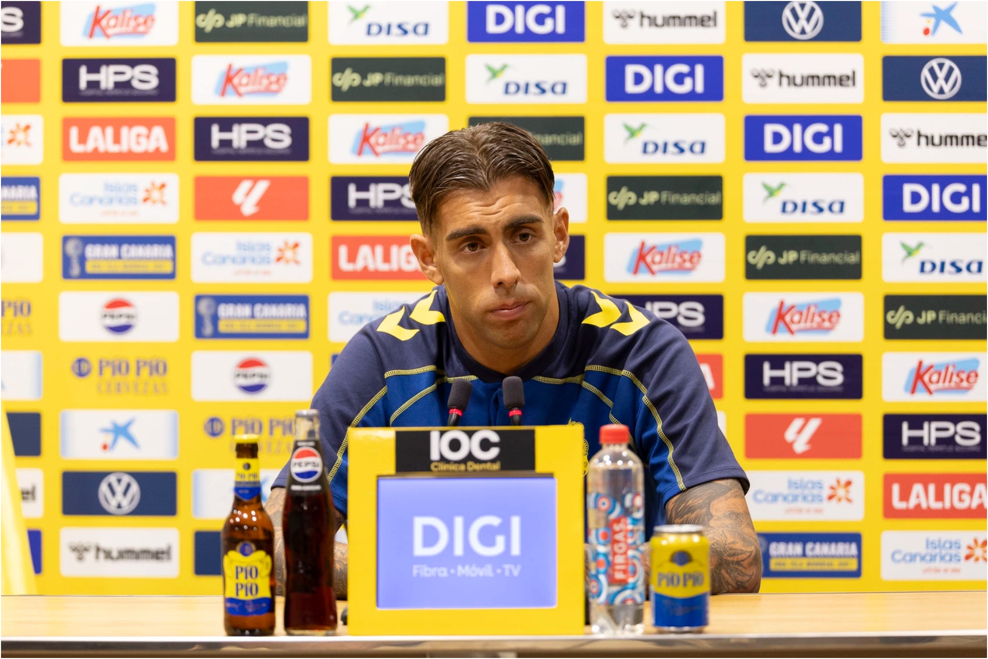 Jefté, en rueda de prensa. LAS PALMAS