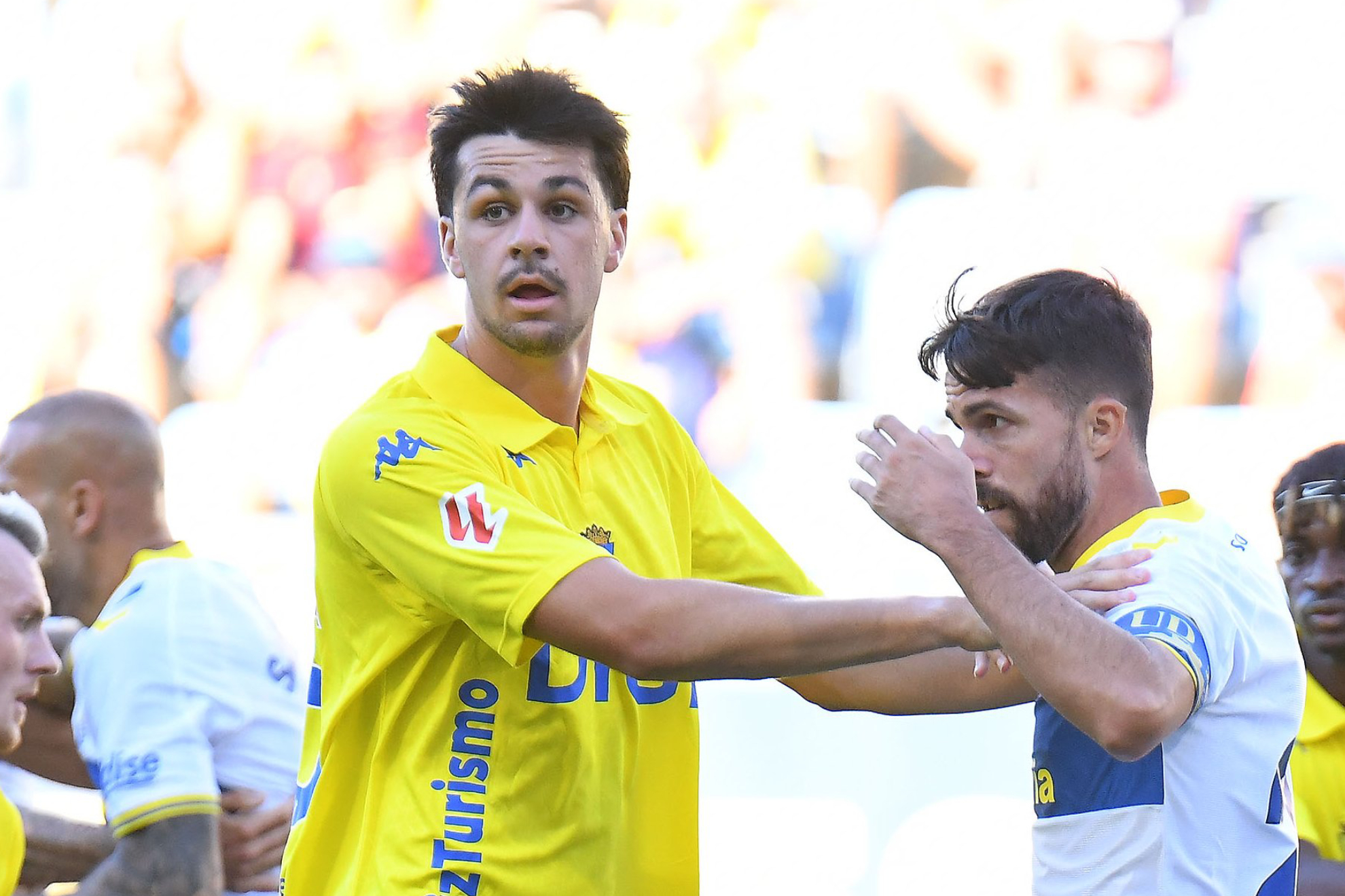 Gonzalo Petit, en el partido contra Las Palmas. CÁDIZ CF