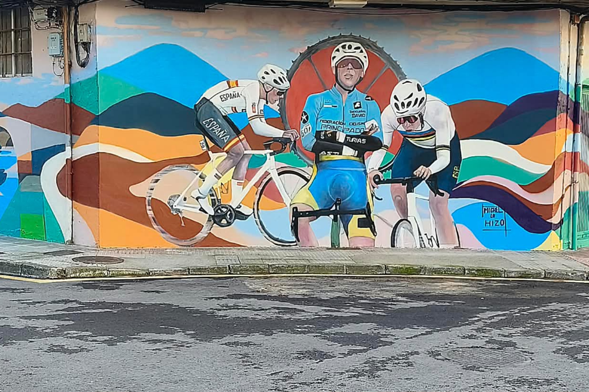 Así luce el mural de Noval. Cedida a MARCA