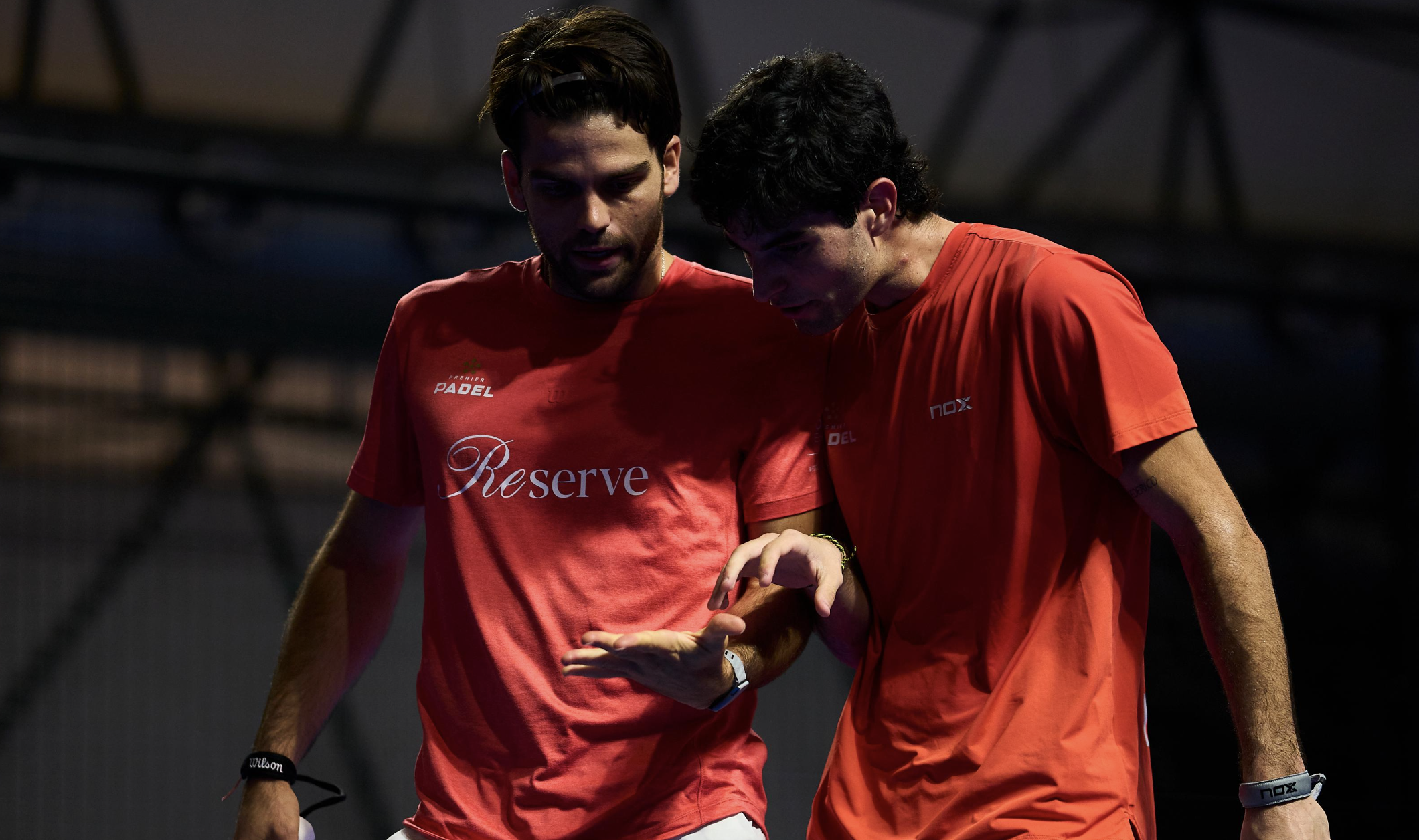 Garrido y De Pascual durante el encuentro. Premier Padel