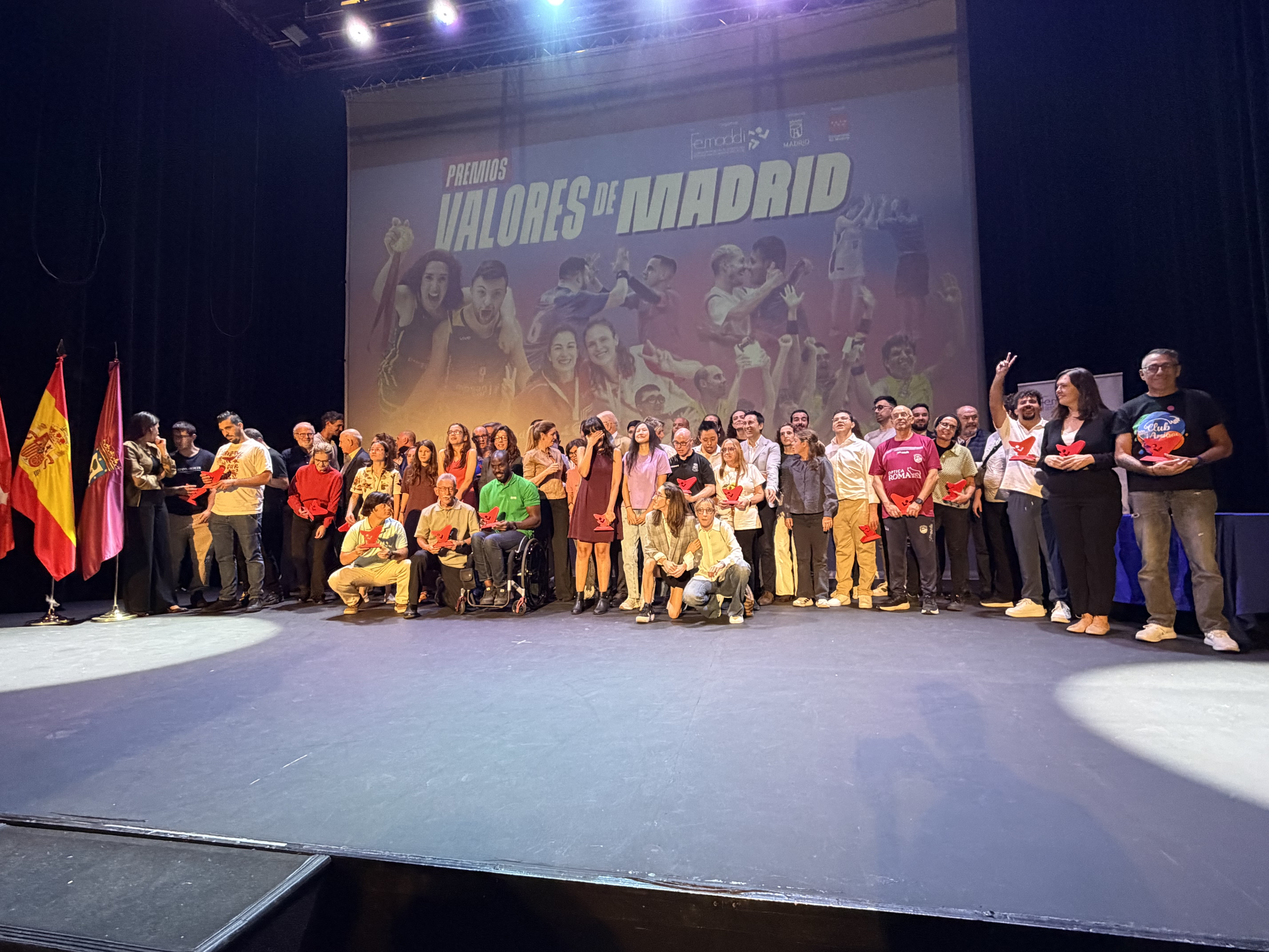 Una imagen de los premiados en la gala