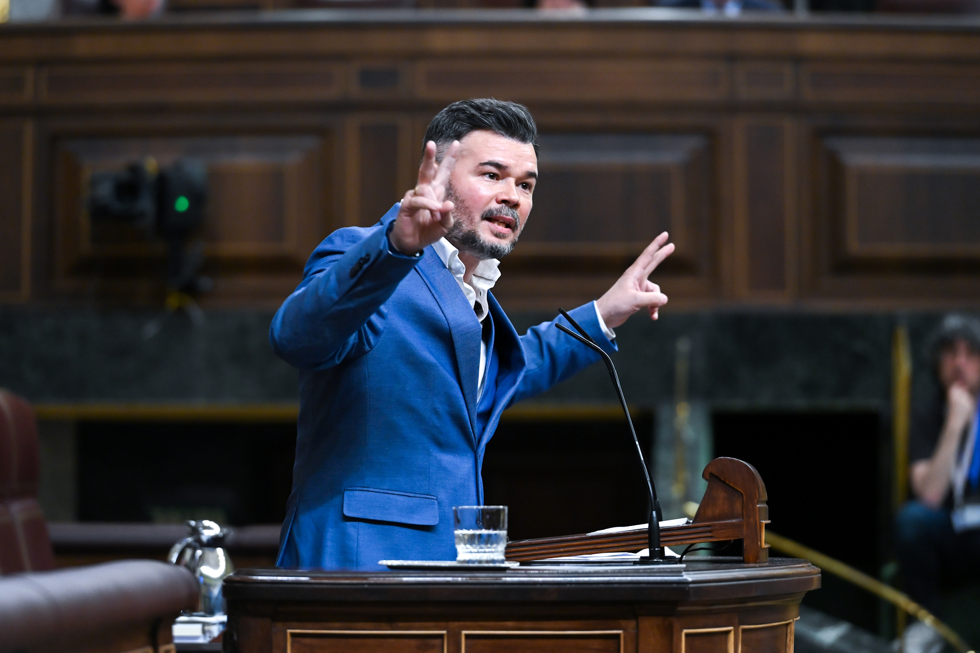 Gabriel Rufián, portavoz de ERC en el Congreso de los Diputados. Getty
