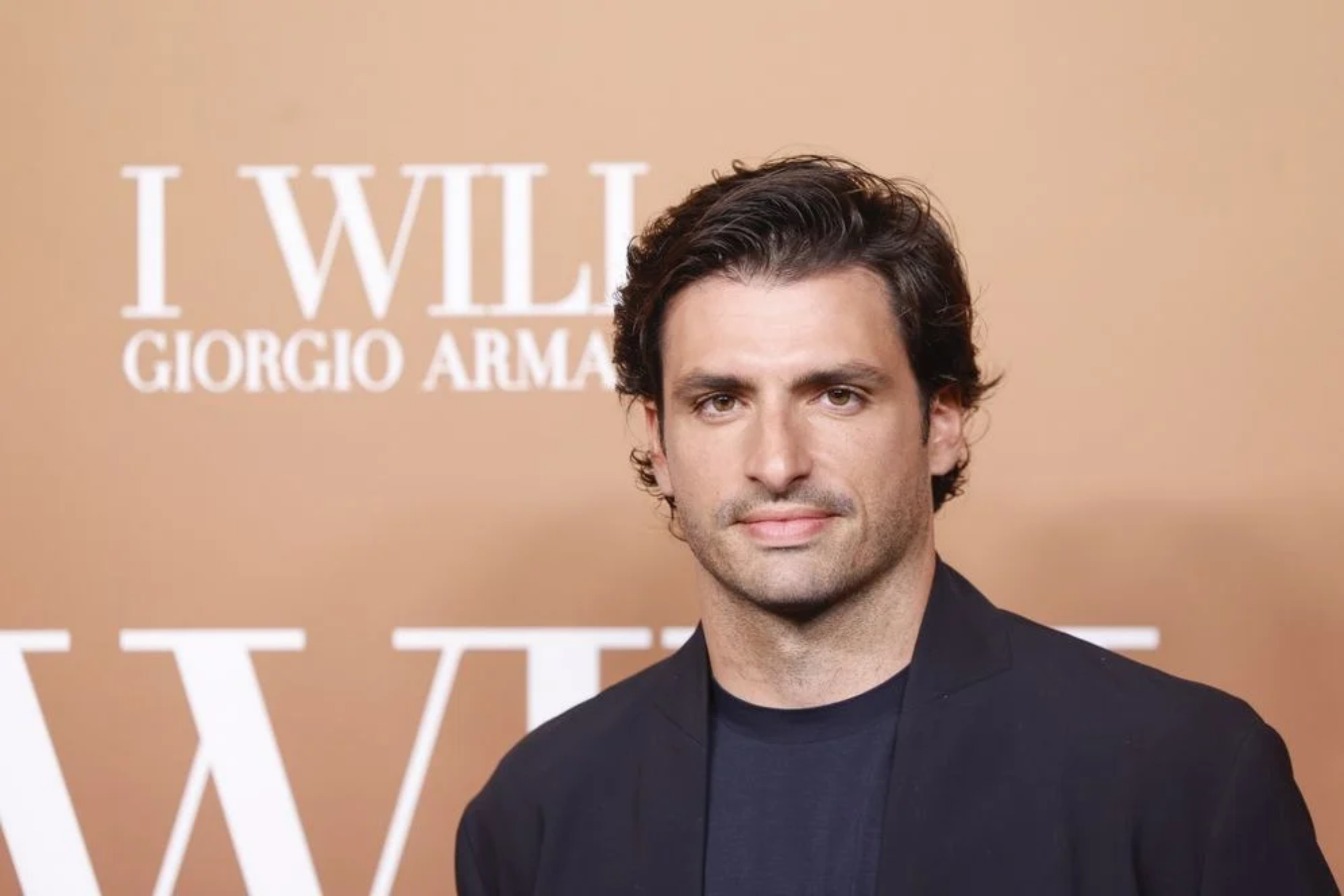 Carlos Sainz Jr. durante el evento de Giorgio Armani.