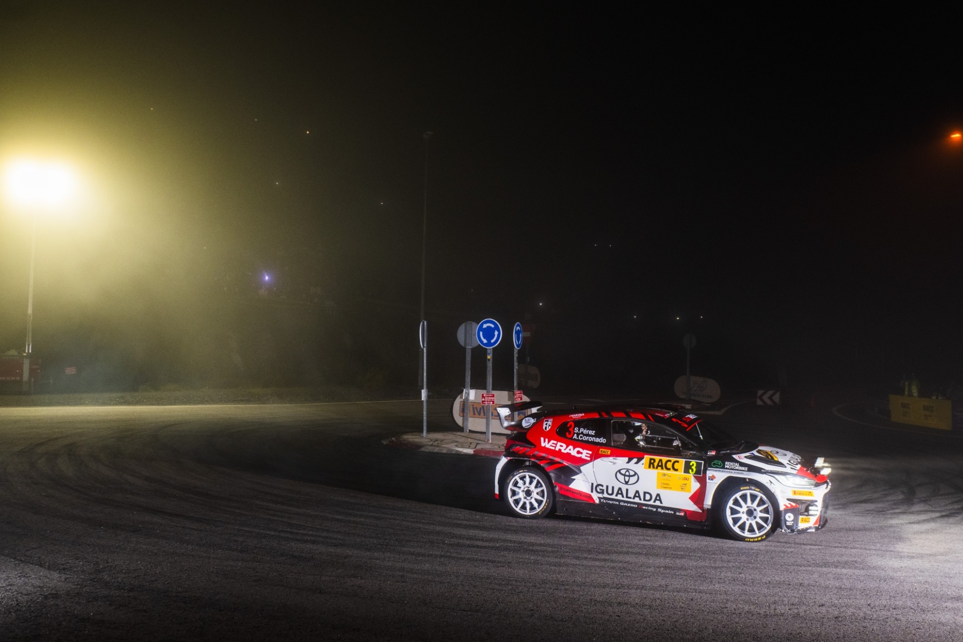 Sergi Pérez, en el tramo nocturno. Shakedown Media / Danny García