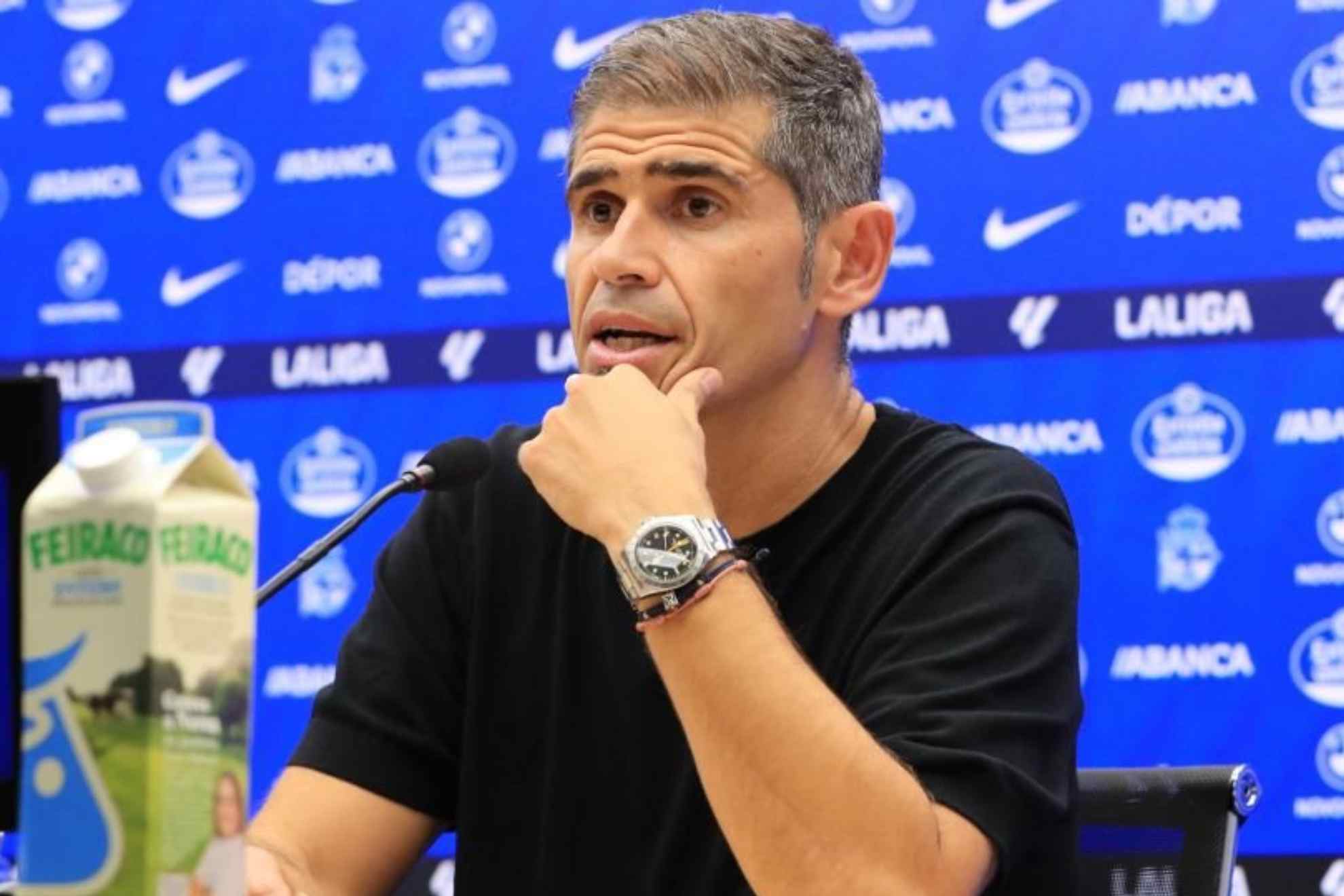 Antonio Hidalgo, en rueda de prensa. LALIGA