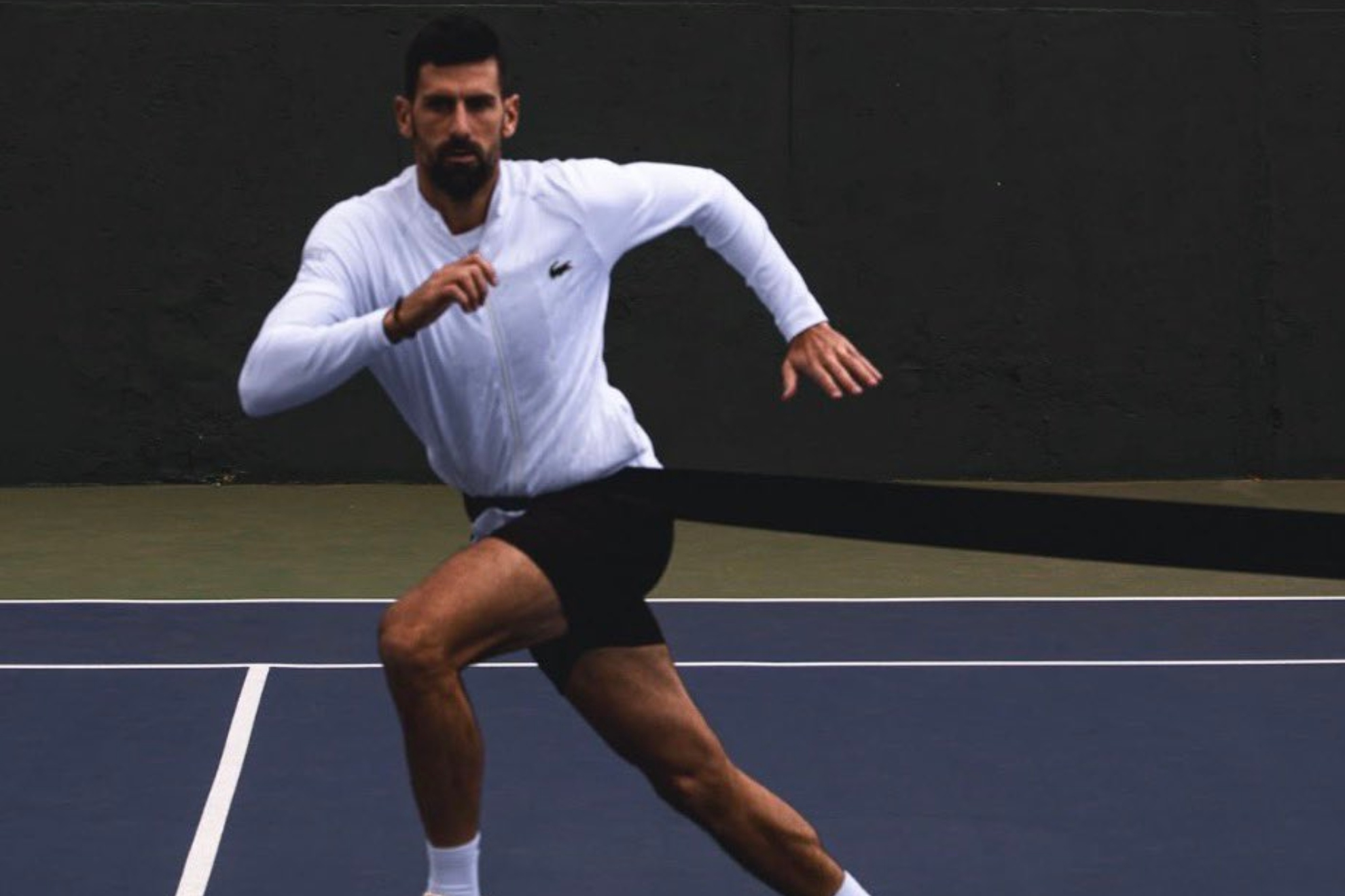 Djokovic, en un entreno.