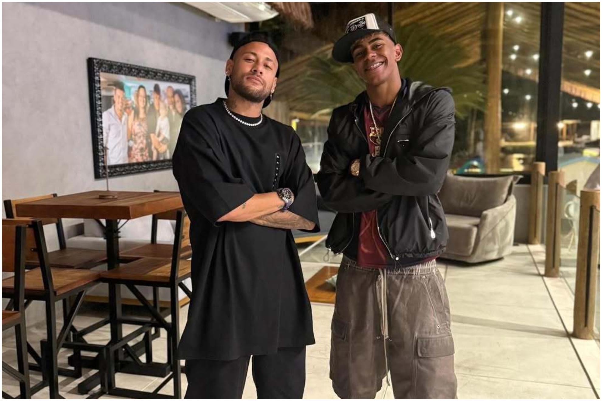 Neymar y Lamine Yamal durante unas vacaciones juntos.