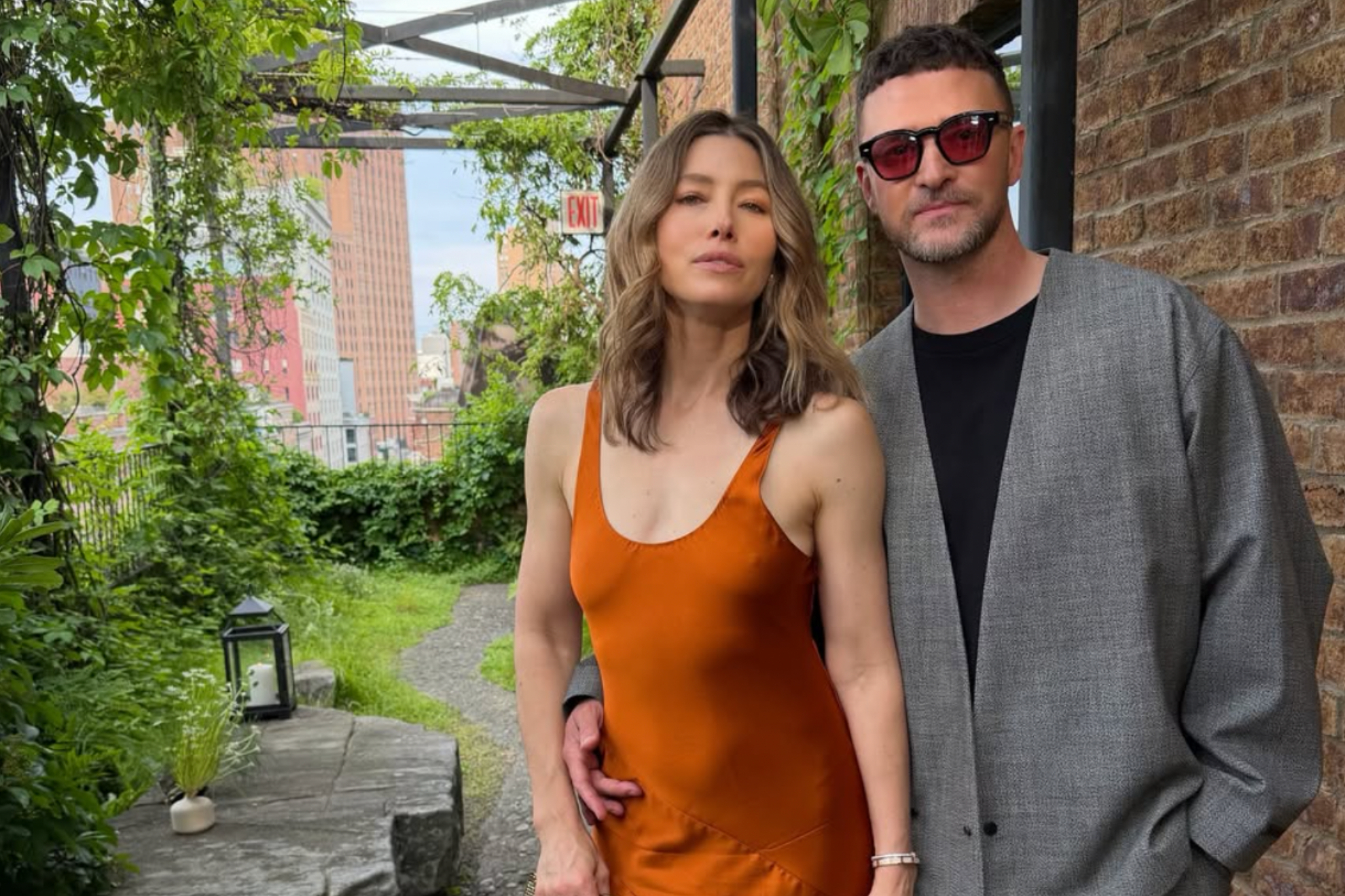 Justin Timberlake y Jessica Biel en una foto Instagram