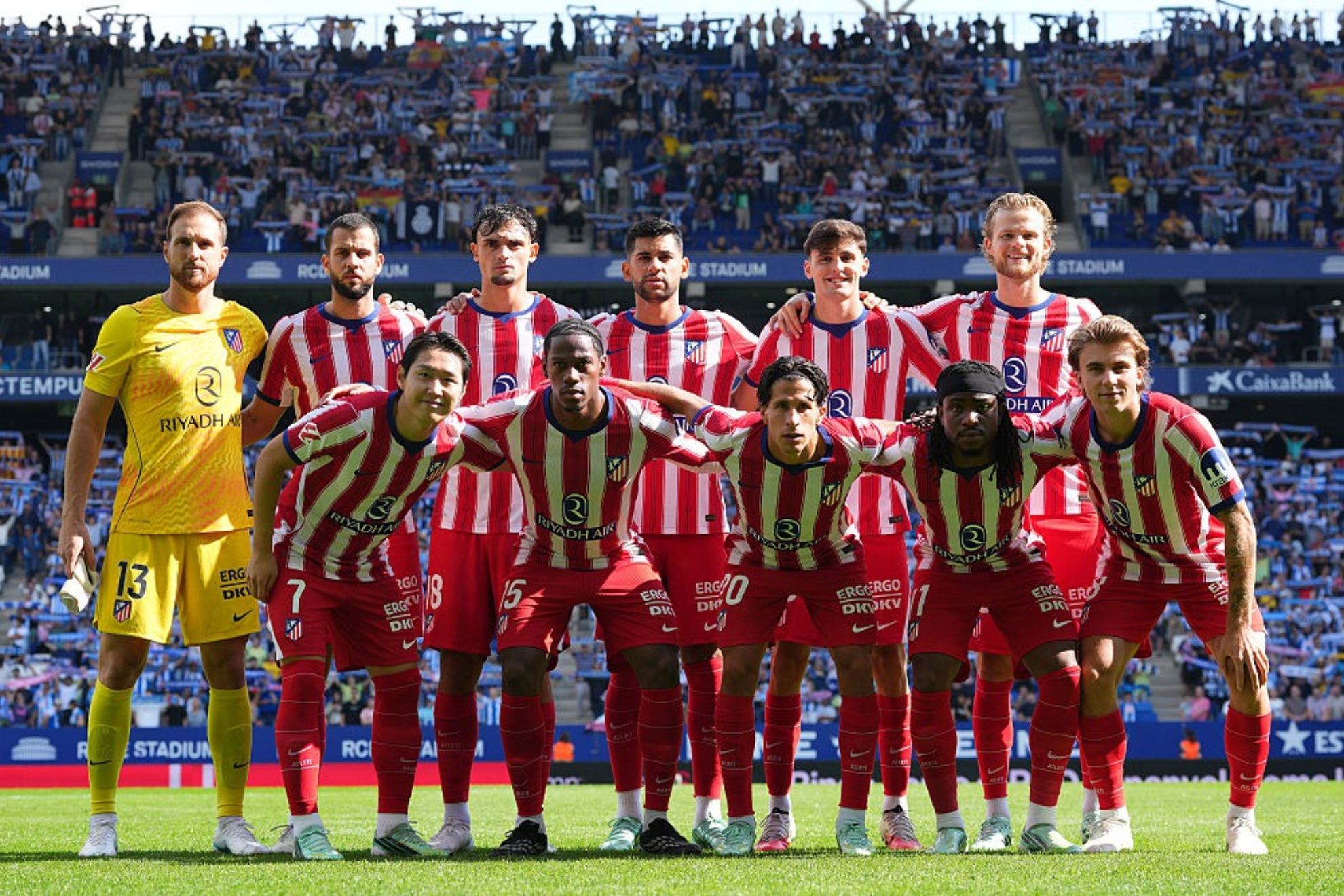 Once del Atlético ante el Espanyol.