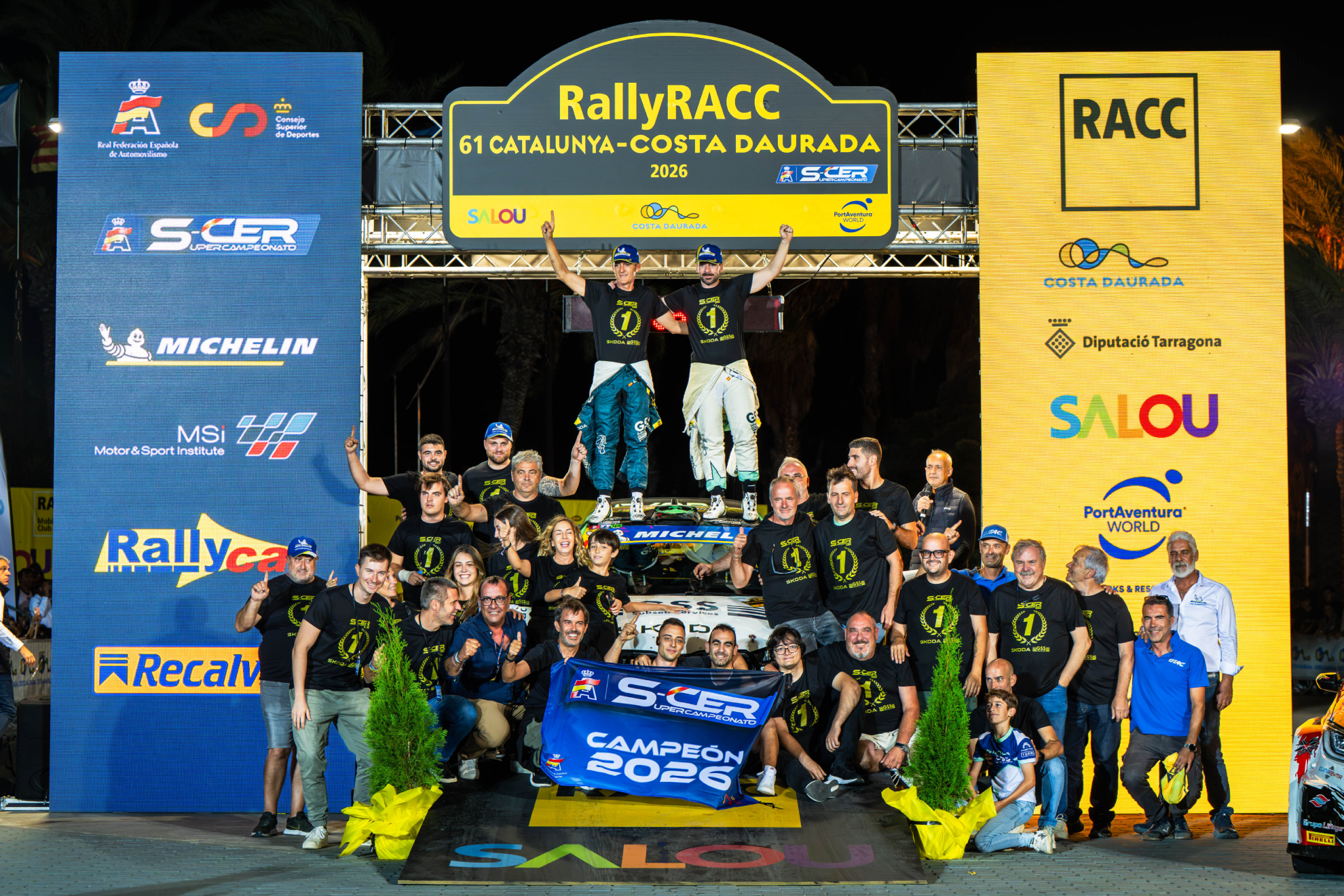 Skoda celebra la conquista de su cuarto título de marcas del S-CER. SHAKEDOWN MEDIA / DANNY GARCÍA